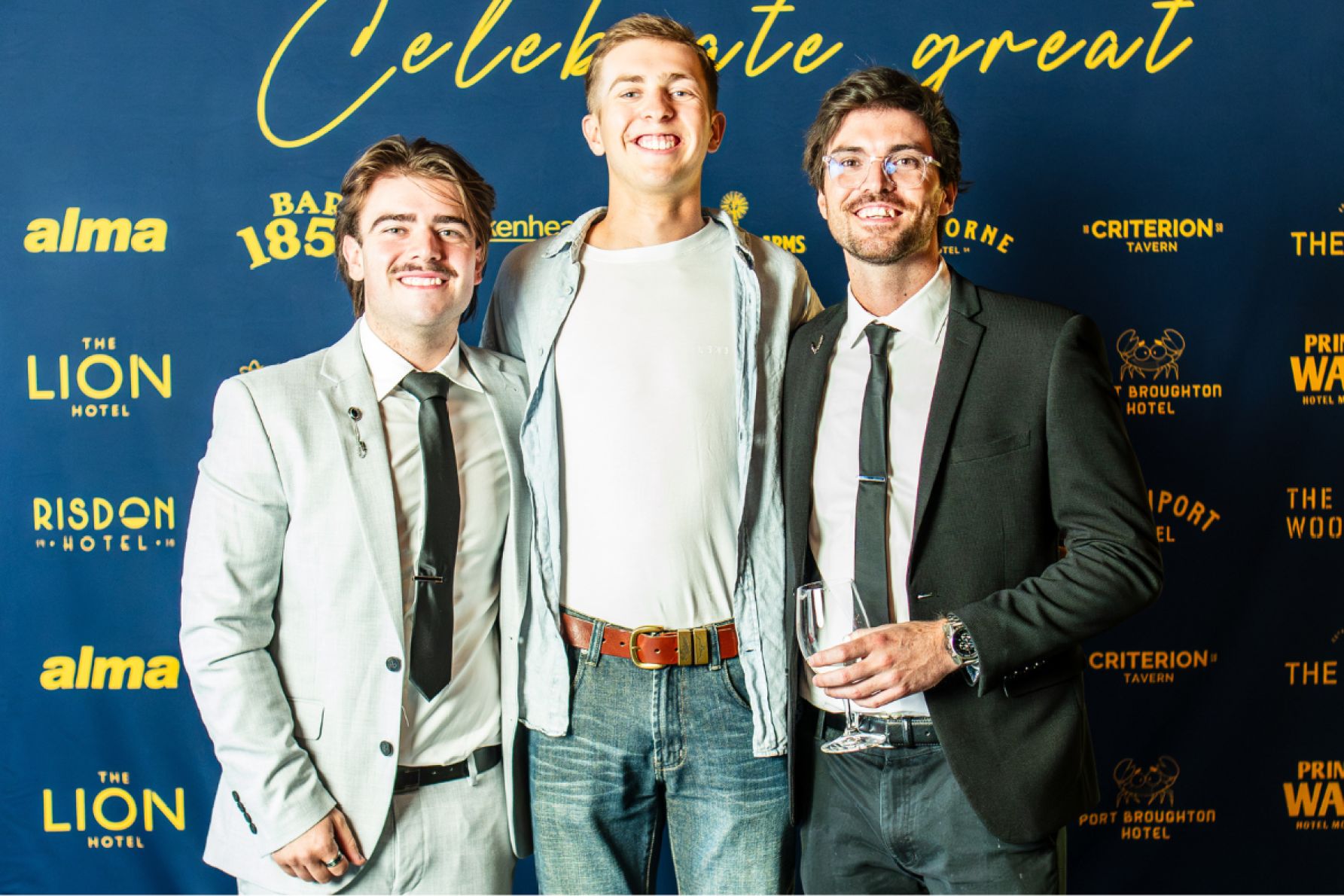 Riley Jones, Beckham McFarlane and Nicholas Bamford