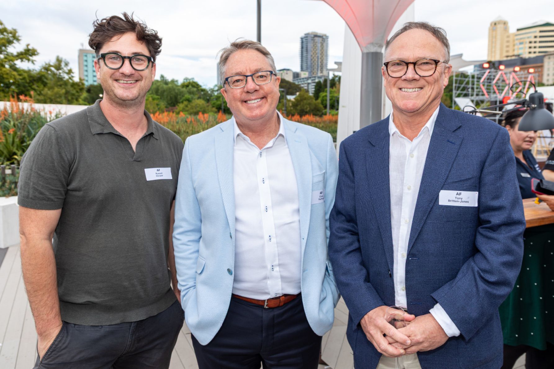 Russell Hooper, Chris Harford and Tony Britten-Jones