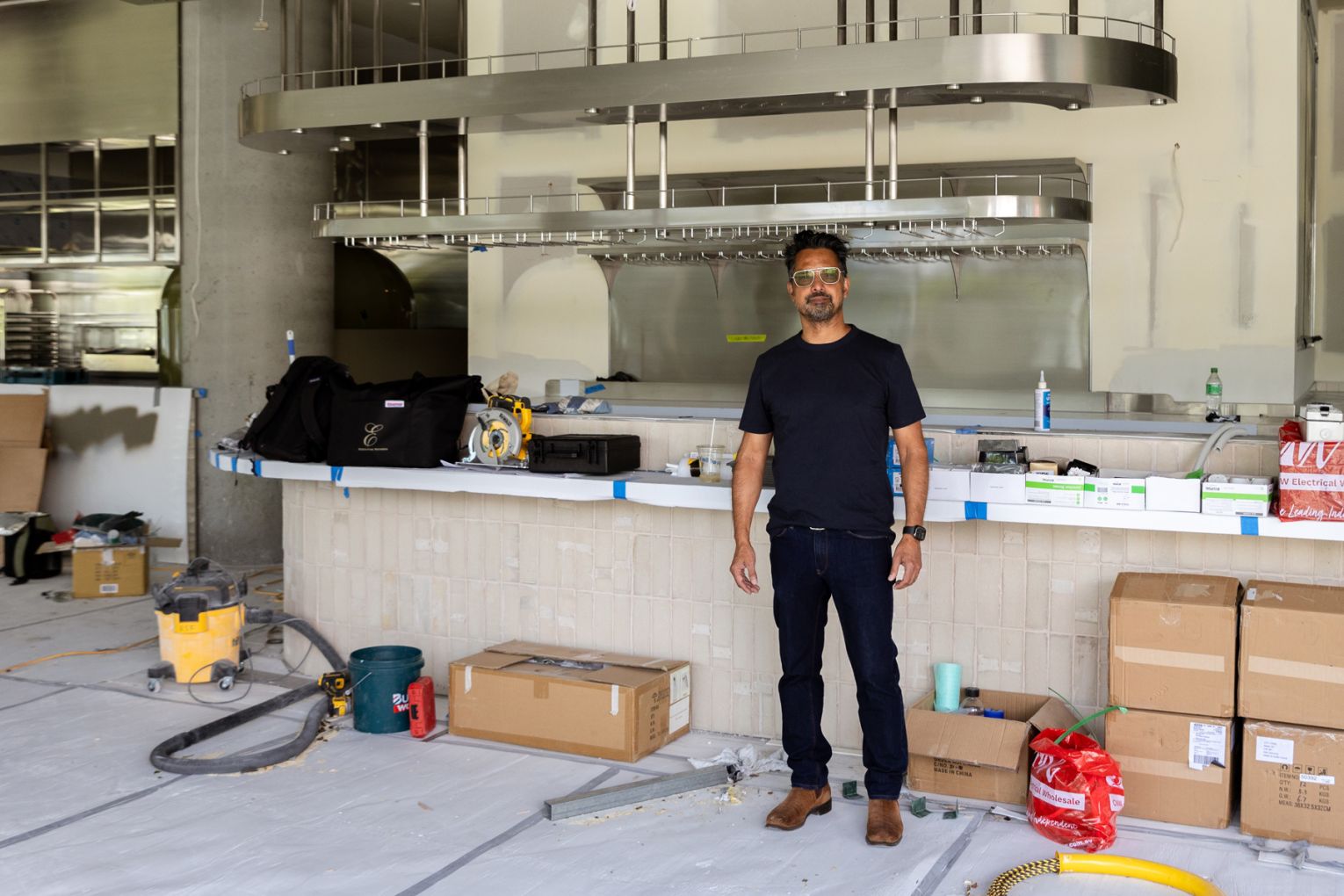 Fabian Rebelo of Rebelo Group at the site of The Greenhouse, opening soon in Newstead | Credit: James Frostick