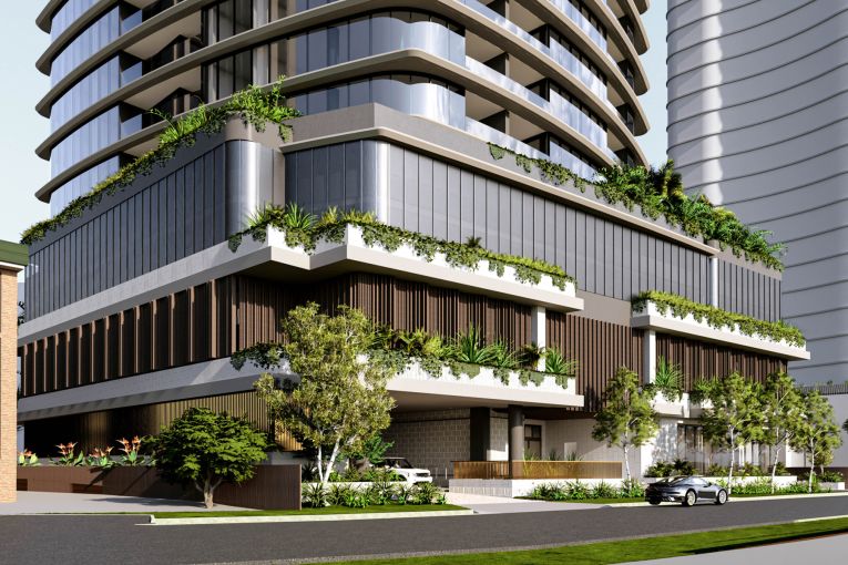 Thumbnail for Moroccan bathhouse-inspired residential tower proposed for Budds Beach