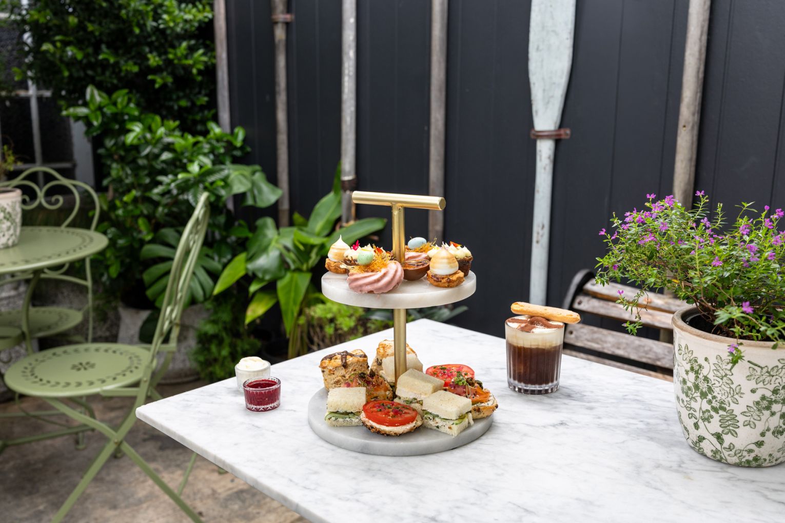 Easter high tea at Tarte Tea Garden, image credit: Jade Quinlivan
