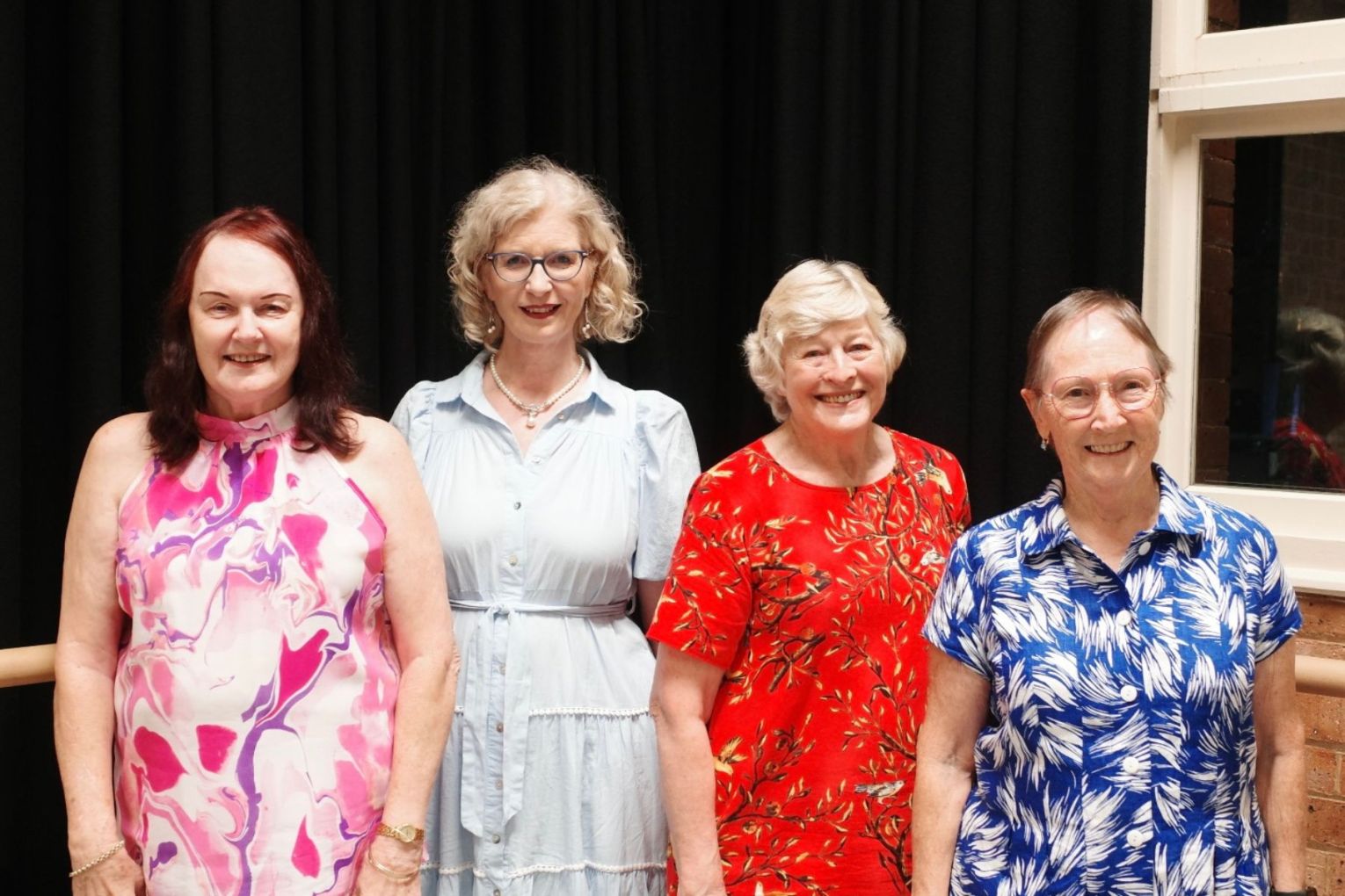 Brisbane Chorale singers for Messa da Requem - and longtime singing buddies - Jenny Irvine, Louise Baldwin, Anne Tanner and Rachel Bond.