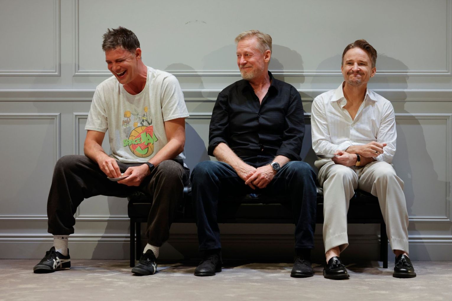 Toby Schmitz, Richard Roxburgh and Damon Herriman star in ART. Photo: Brett Boardman  