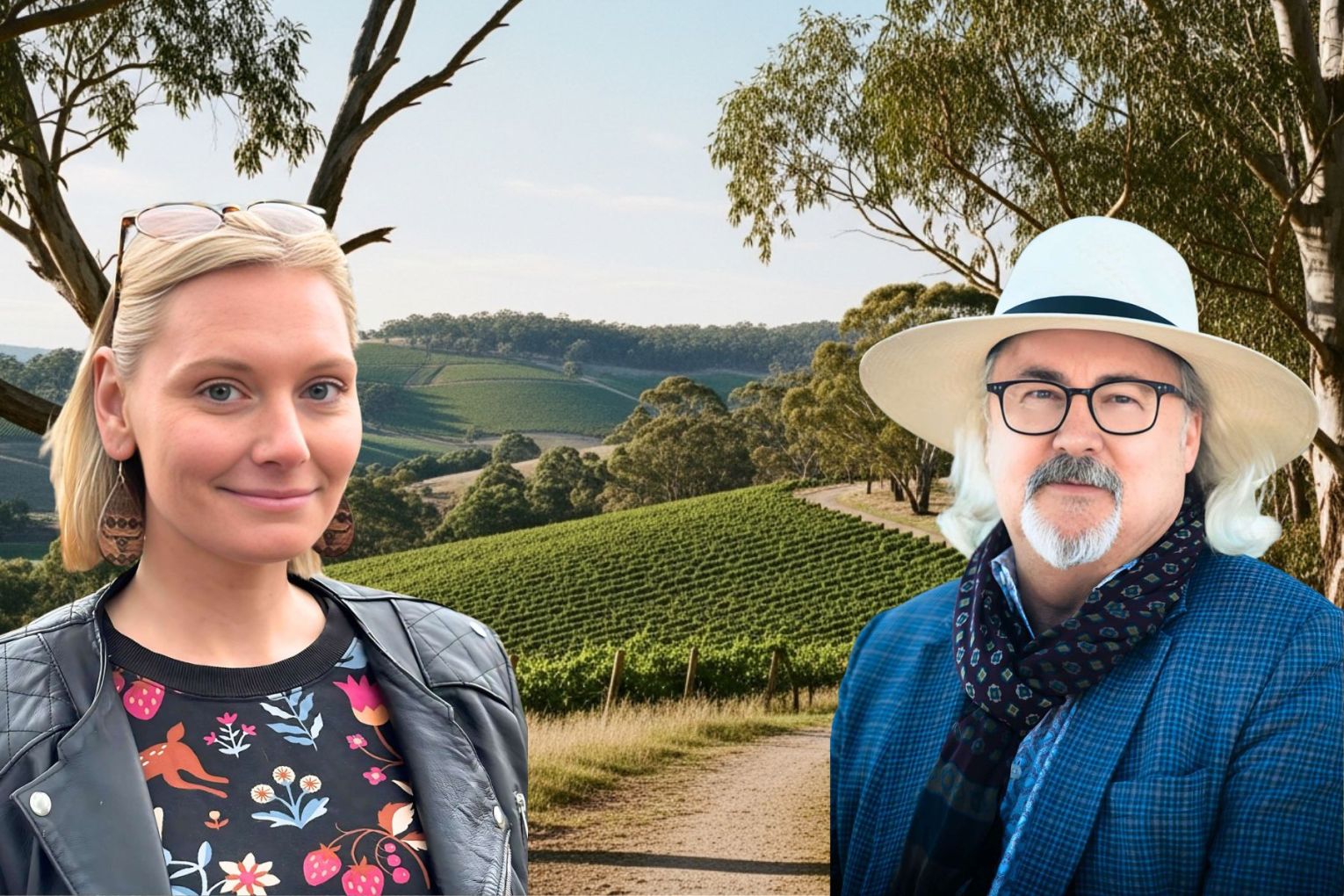 A new Adelaide Hills-based rom drama is being produced by Isabelle Scott (left) and E Bennett Walsh (right).