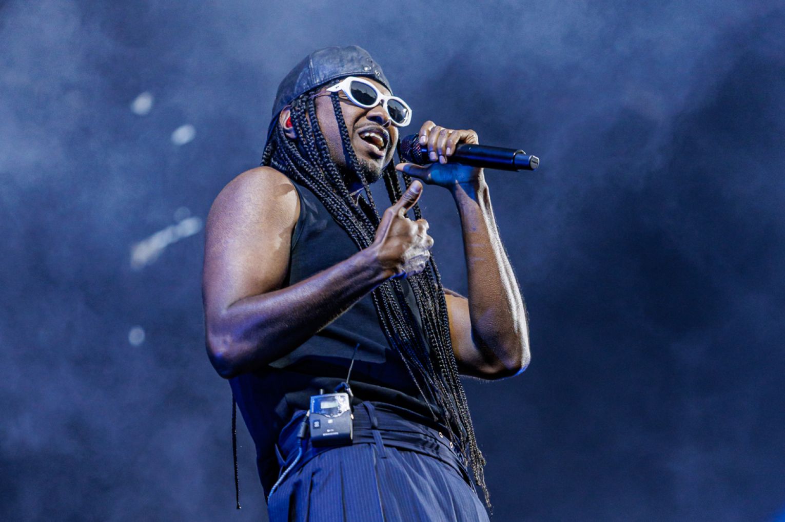 Baker Boy had the Foundation Stage crowd jumping on Sunday night of WOMADelaide 2026. Photo: Ben Kelly.