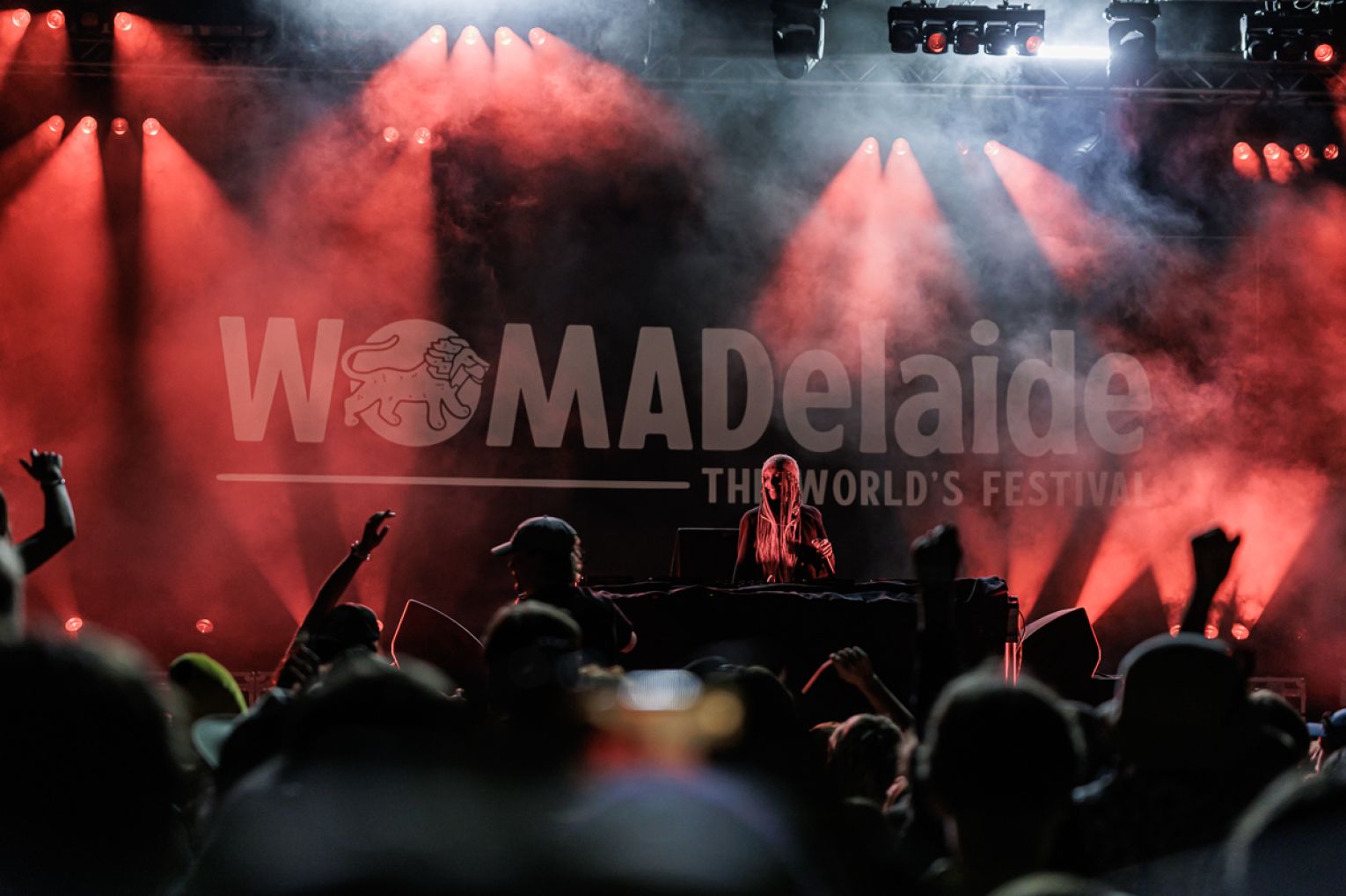 Megatronic – UK-born DJ Megane Quashie – had the dance floor pumping on Sunday night of WOMADelaide 2026. Photo: Ben Kelly.