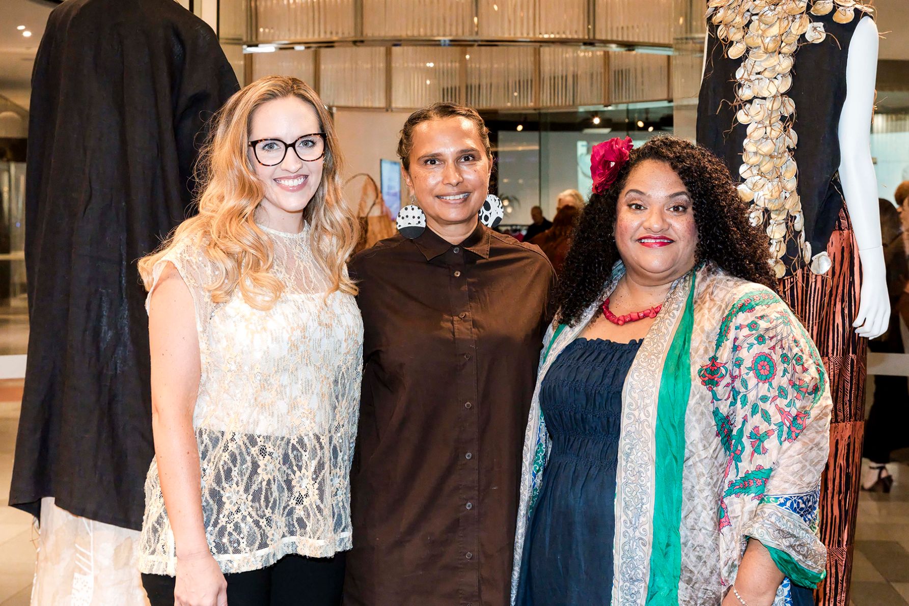 Emily Granger, Delvene Cockatoo-Collins and Heru Pinkasova