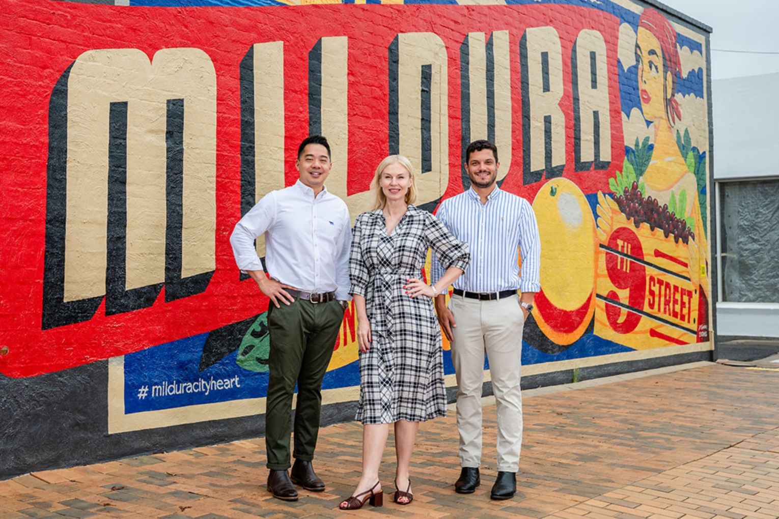 Lutheran Homes CEO Tim Chia, general manager of retirement living Vanessa Grant and COO Kristian Roocke. Photo: Supplied