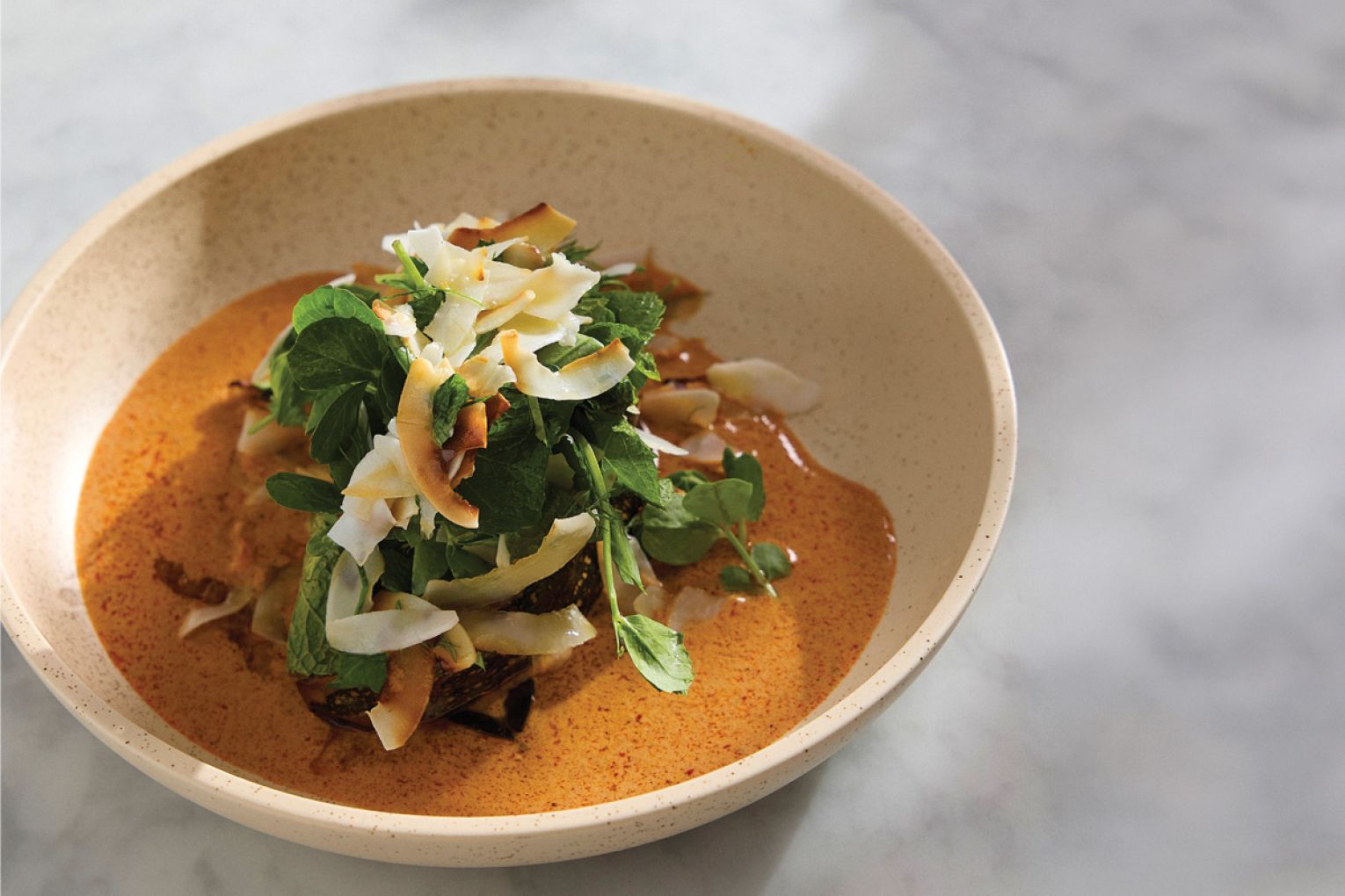 Miso roasted pumpkin. Photograph: Henry Trumble