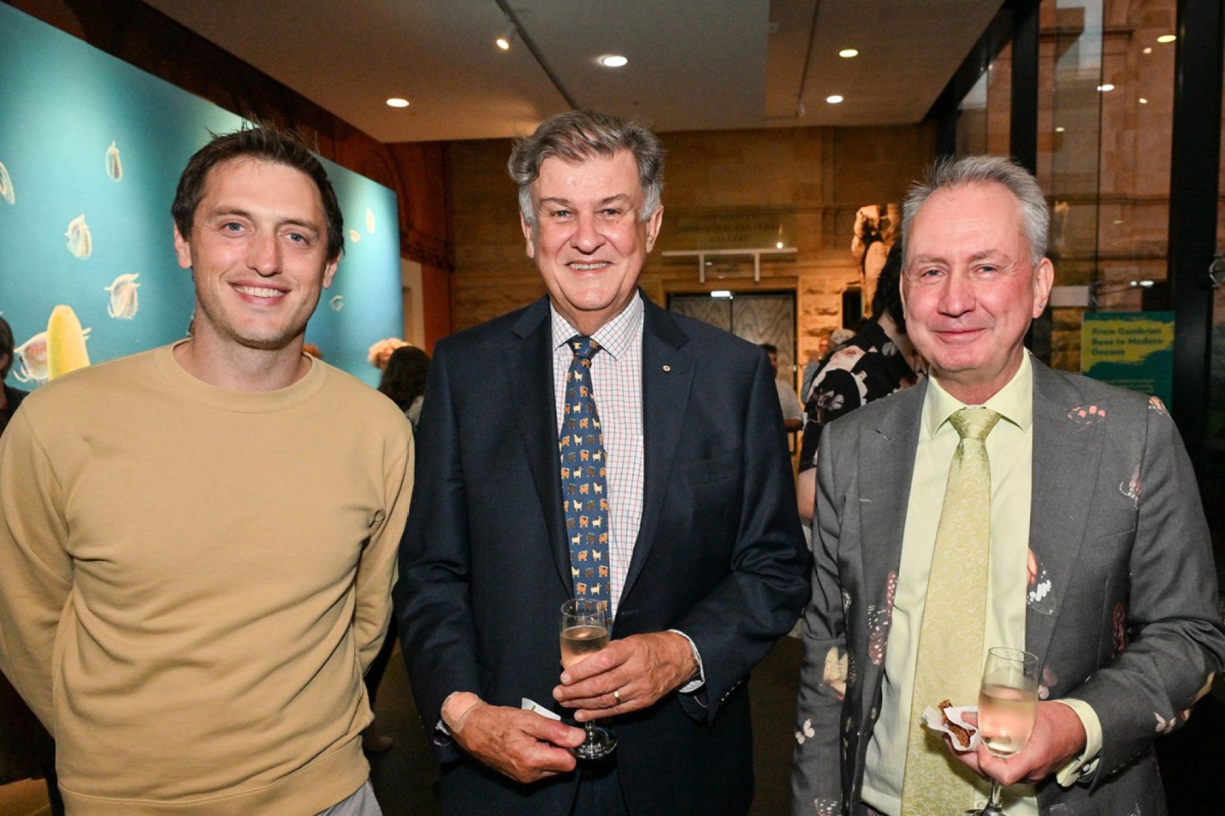 Dominic Norton, Rev Lynn Arnold and John Weste