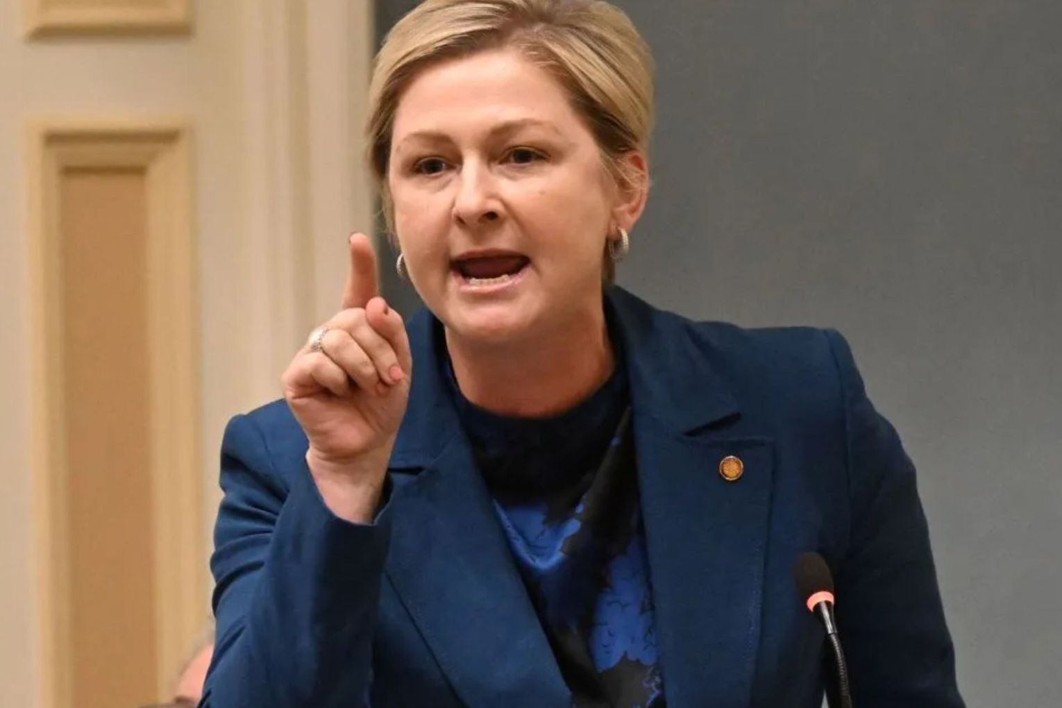 Amanda Camm said the record number of kids in residential care revealed in the latest data marked a "line in the sand". Photo: AAP