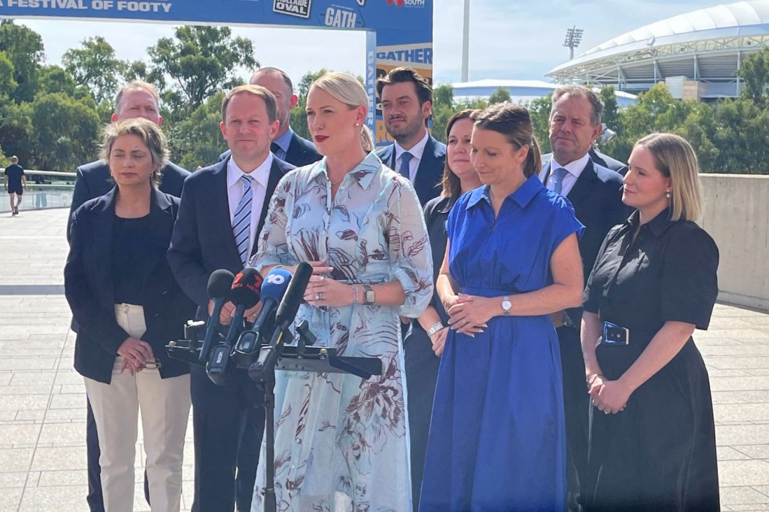 Ashton Hurn reveals her new shadow cabinet. Picture: Rory Dowdell