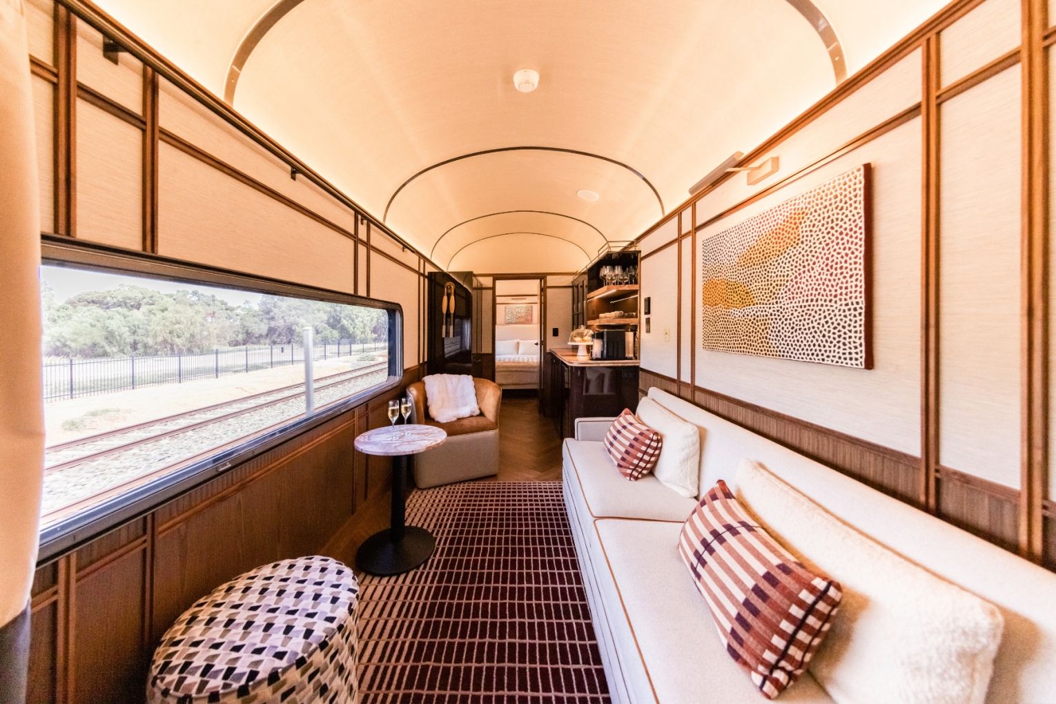 Inside Journey Beyond's new luxury train suites. Photos: Supplied/Frankie The Creative