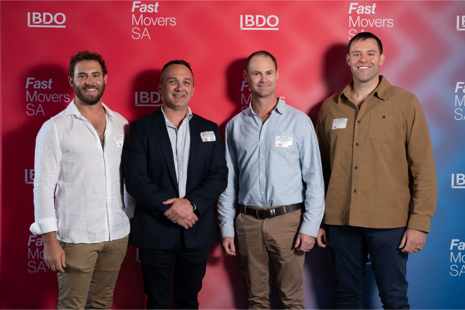 L-R Stefan Dimasi, Travis Guerin, Billy Coad, Jack Maiorana. Photo: BDO