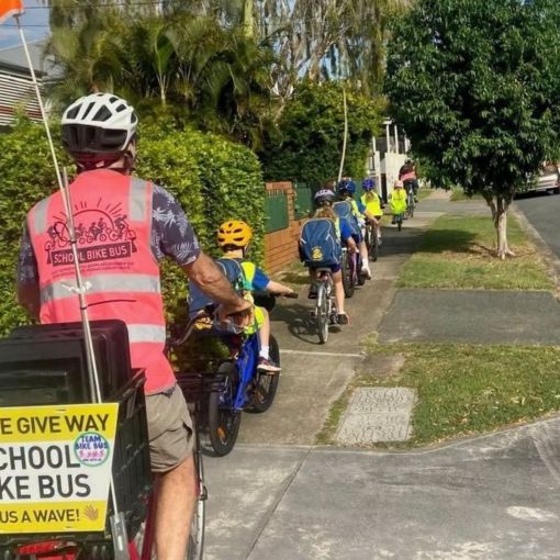 Thumbnail for Parents getting Qld kids back on bikes to skip car drop-off lines