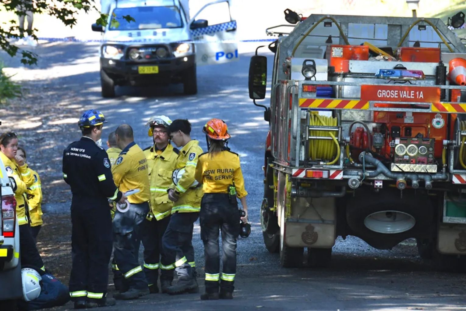Police say two bodies have been found after a house fire that left four others hospitalised.