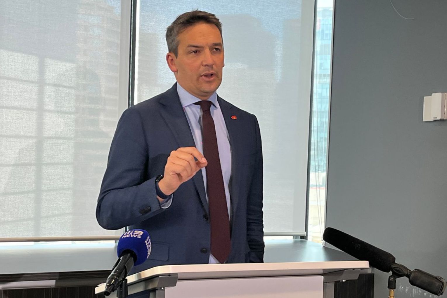 Health Minister Blair Boyer has addressed media over the ramping numbers for March. Picture: Rory Dowdell/InDaily