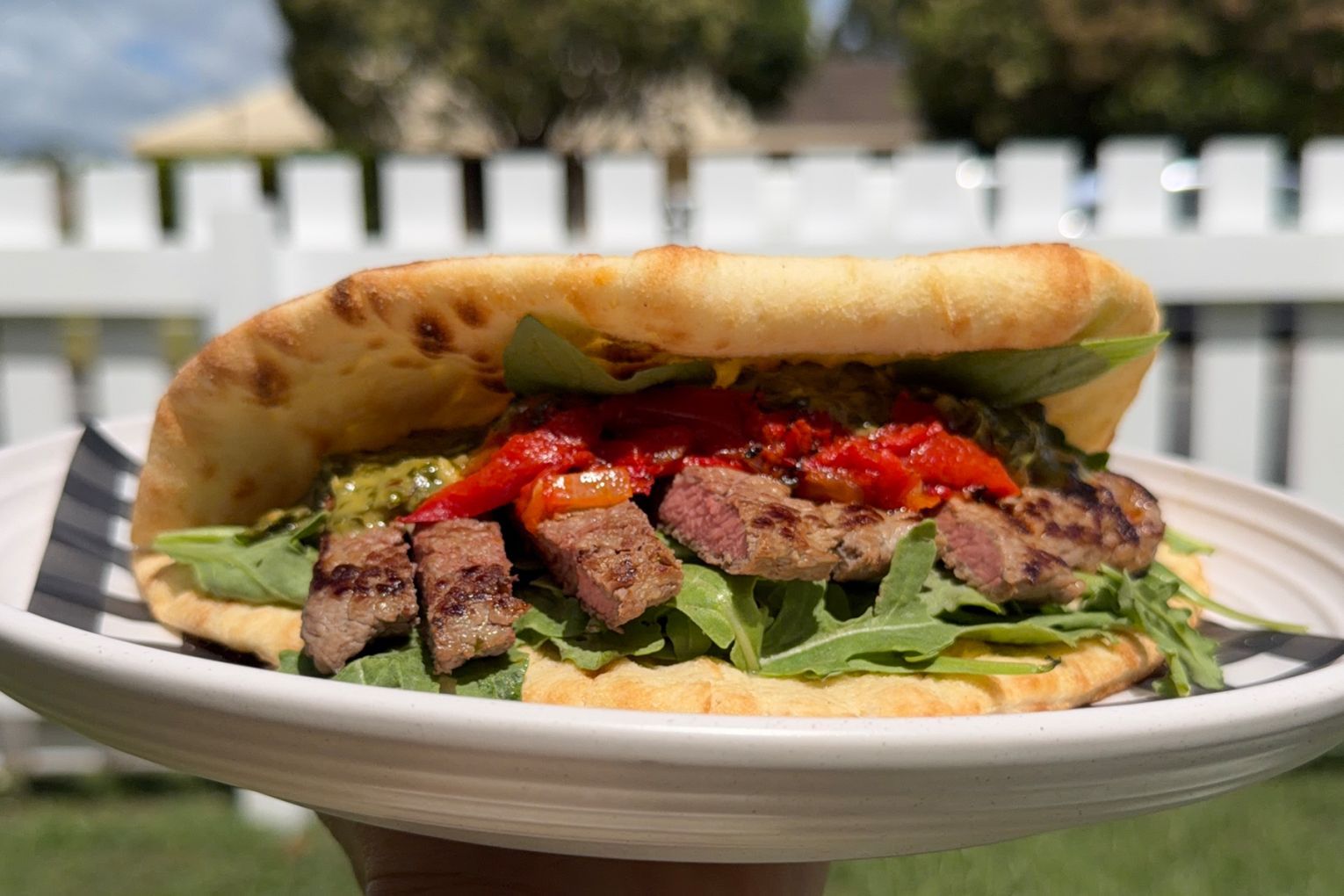 The Chimmi Steak Sandough at Kennedys Coffee | Credit: Supplied