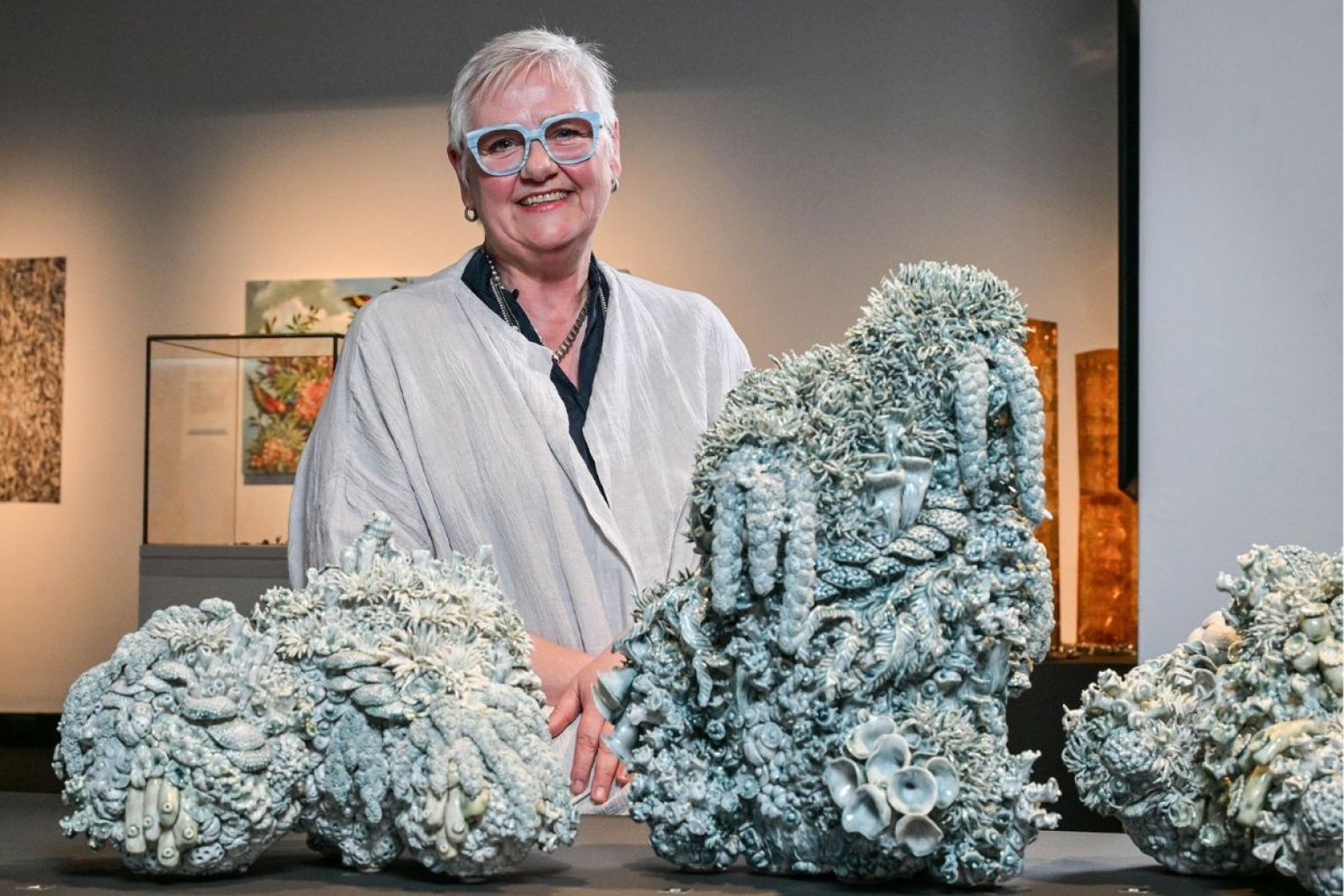 Adelaide ceramic artist Deb McKay has won the 2026 Waterhouse Natural Science Art Prize for her algal bloom project. Photo: supplied.