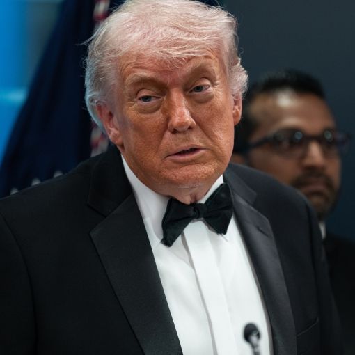 Thumbnail for Trump evacuated from White House press dinner after shots fired