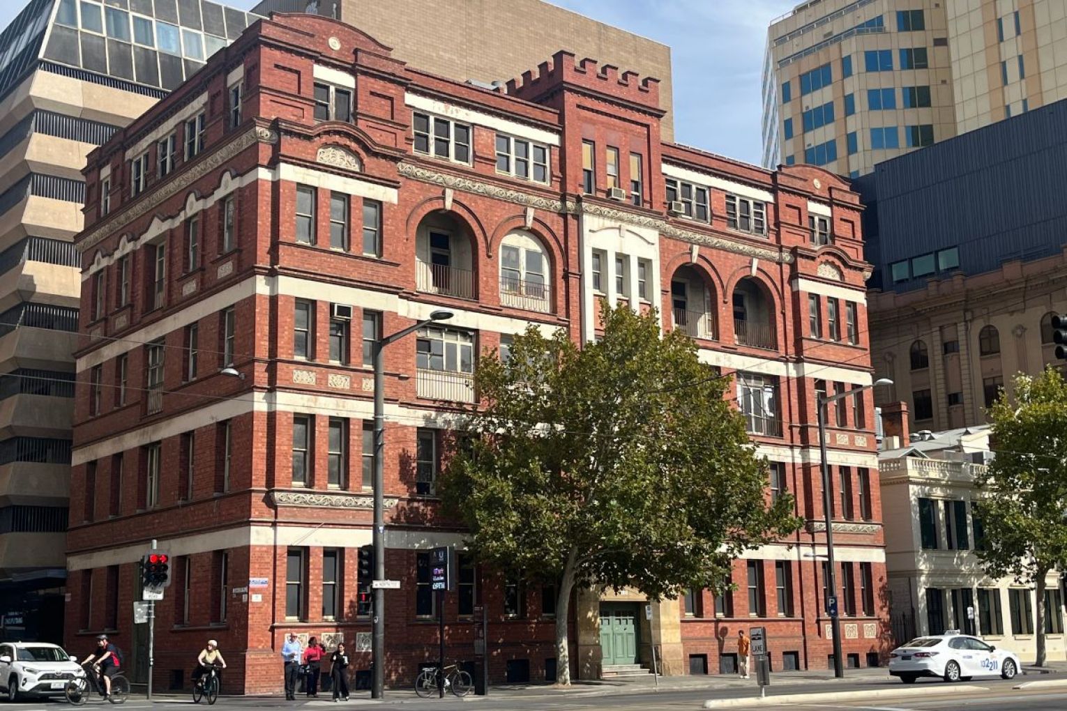 Gawler Chambers on North Terrace has been purchased by a mystery buyer after sitting vacant for more than 20 years. Photo: Rory Dowdell