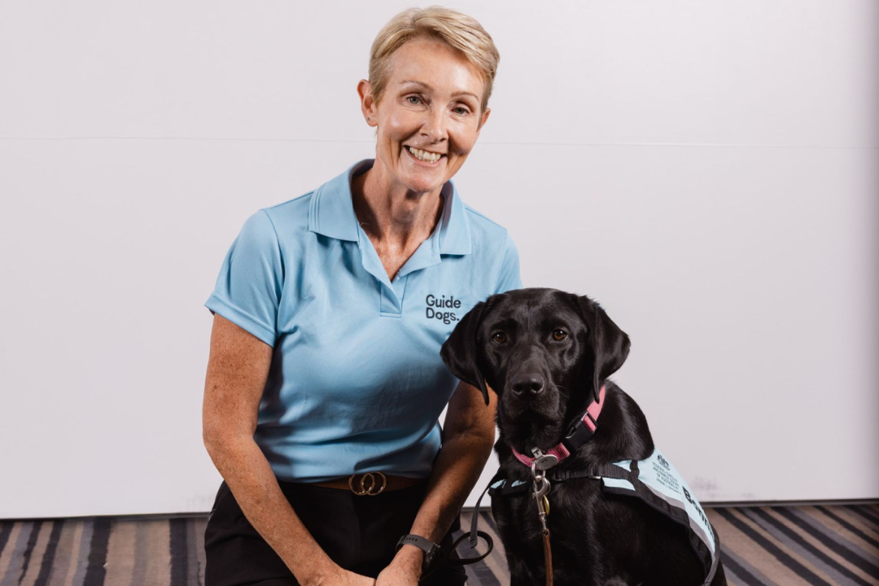 Jacqui Fisher with Bonnie