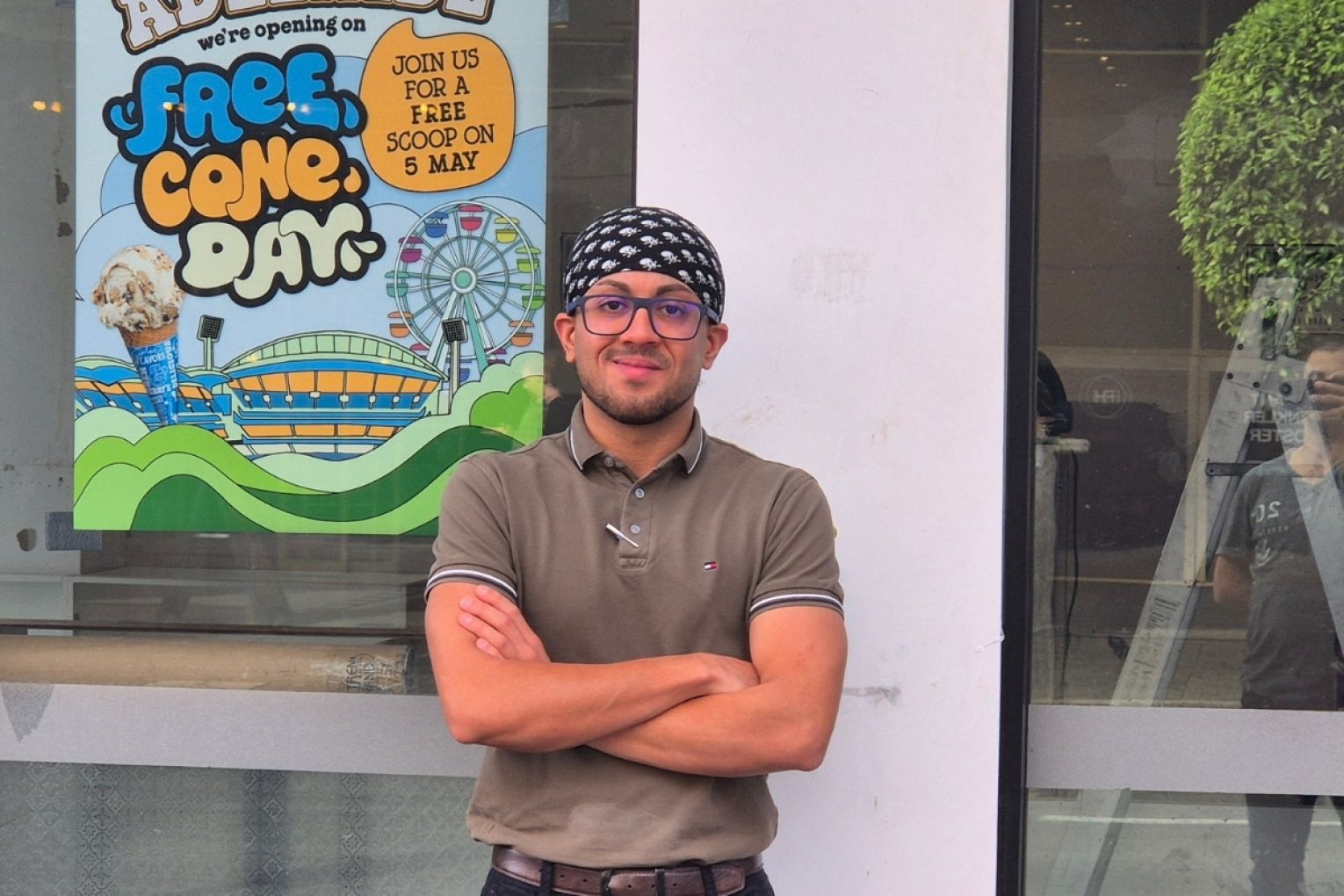 Jai Singh hopes his new icecream shop will be the lynchpin to turning around business on Hindley Street. Picture: Supplied