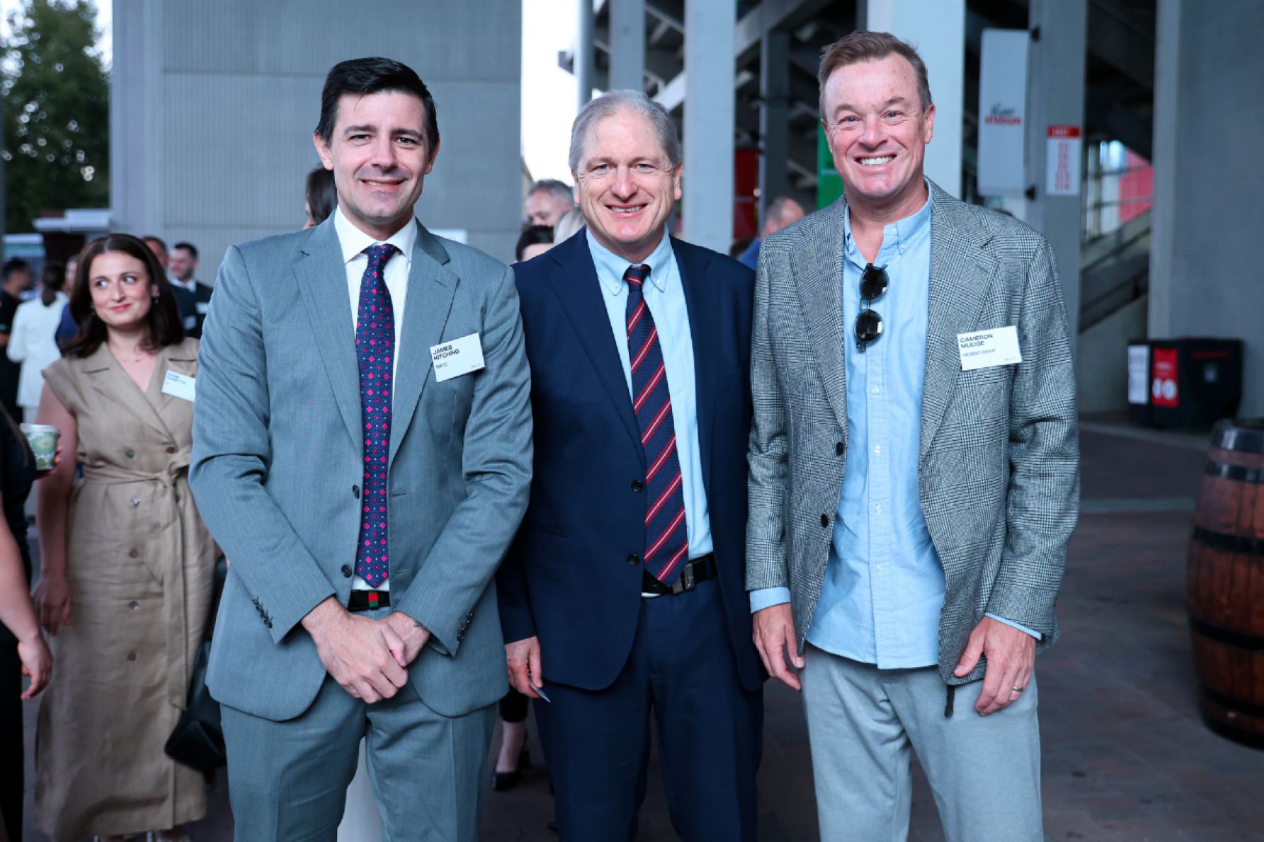 James Kitching, Tim Harcourt and Cameron Mudge