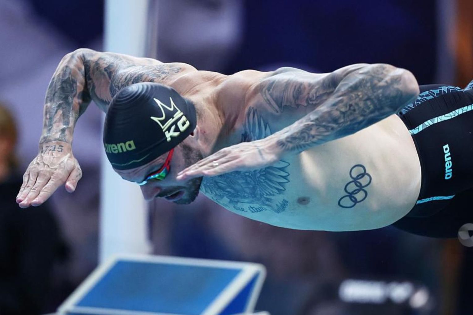 Kyle Chalmers was in full flight to claim victory in the men's 100m freestyle. Picture: AAP PHOTOS