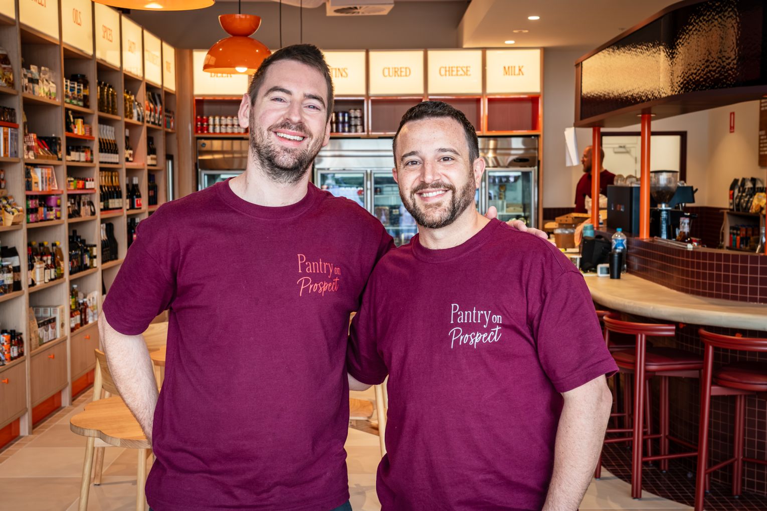 Callum Hann and Themis Chryssidis at Pantry on Prospect