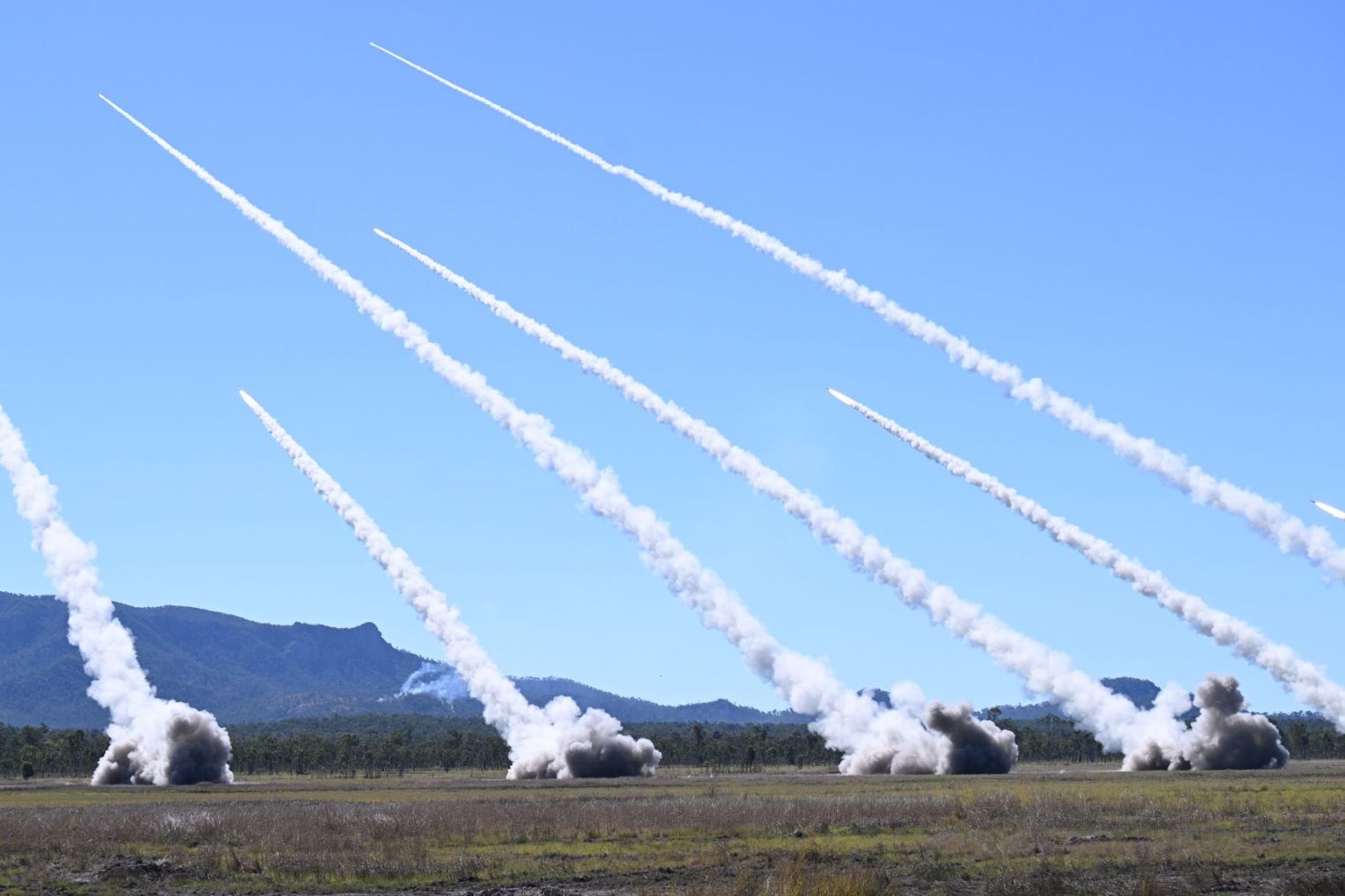 HIMARS were demonstrated during Exercise Talisman Sabre 25 in Queensland last year. Picture: Dean Lewins/AAP