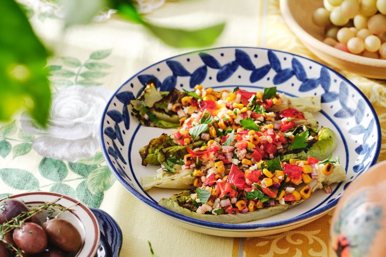 Thumbnail for Barbecued corn salad with capsicum jam