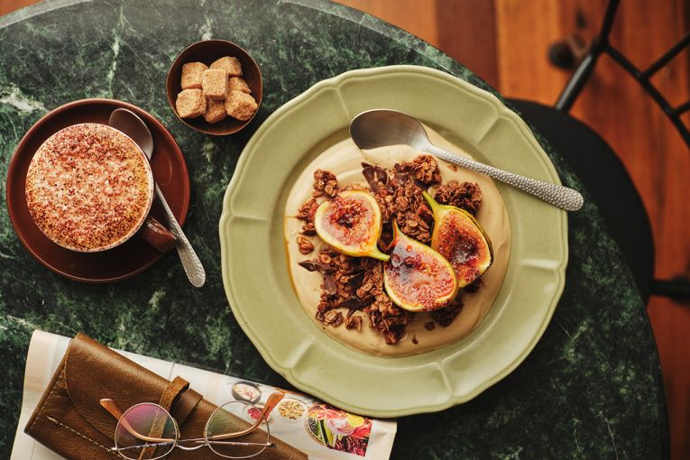 Thumbnail for Chocolate granola with caramelised figs