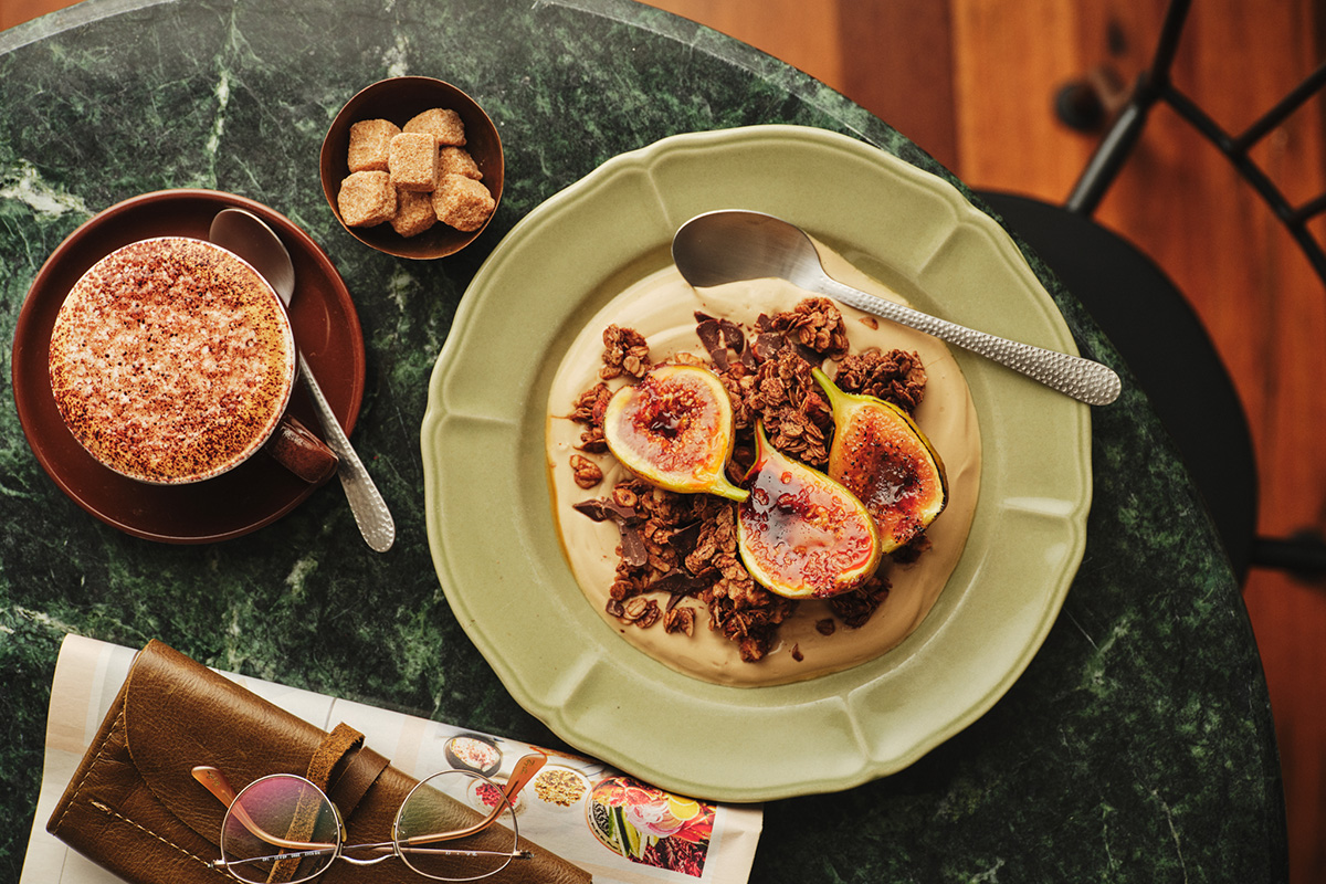 Thumbnail for Chocolate granola with caramelised figs