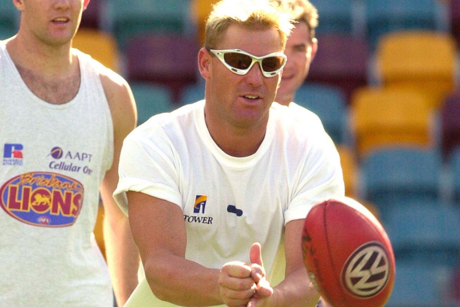 The legacy of cricket legend Shane Warne, an avid footy fan and Under-19s St Kilda player in the 80s, is front-of-mind this Gather Round weekend. Picture: AAP