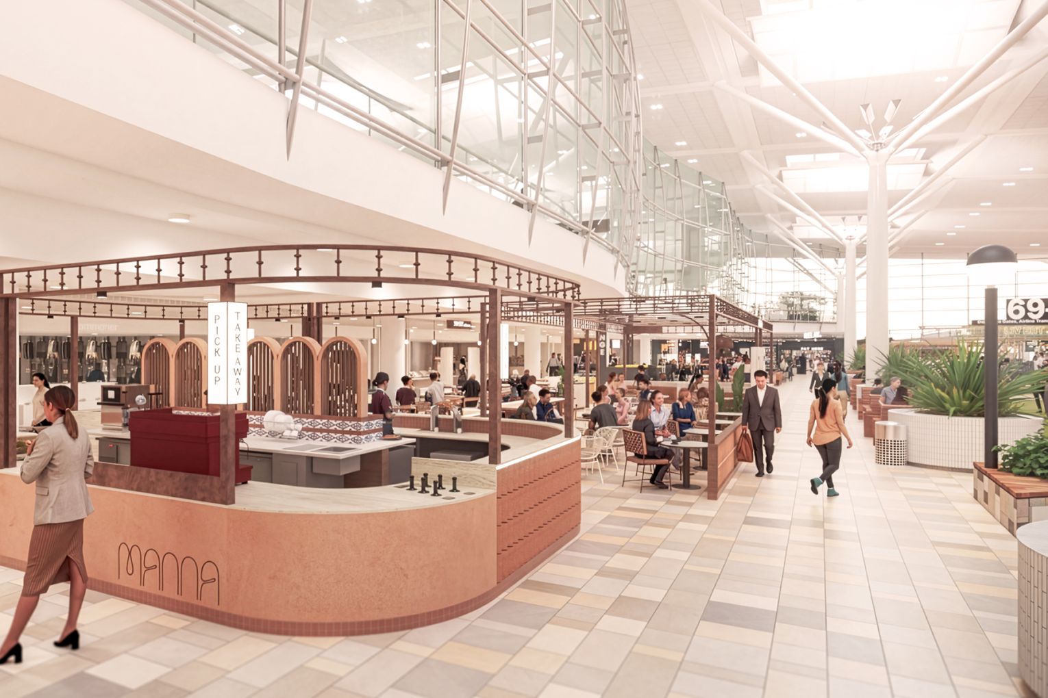 Level 3, Manna Cafe at Brisbane Airport International Terminal