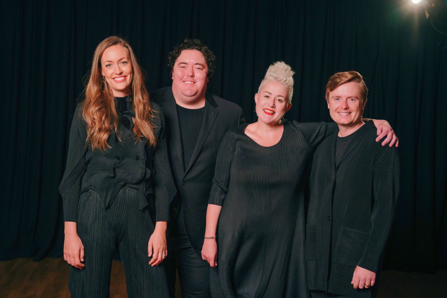AVÉ - Australian Vocal Ensemble - is Hannah Fraser, Andrew O'Connor, Katie Noonan and Louis Hurley.