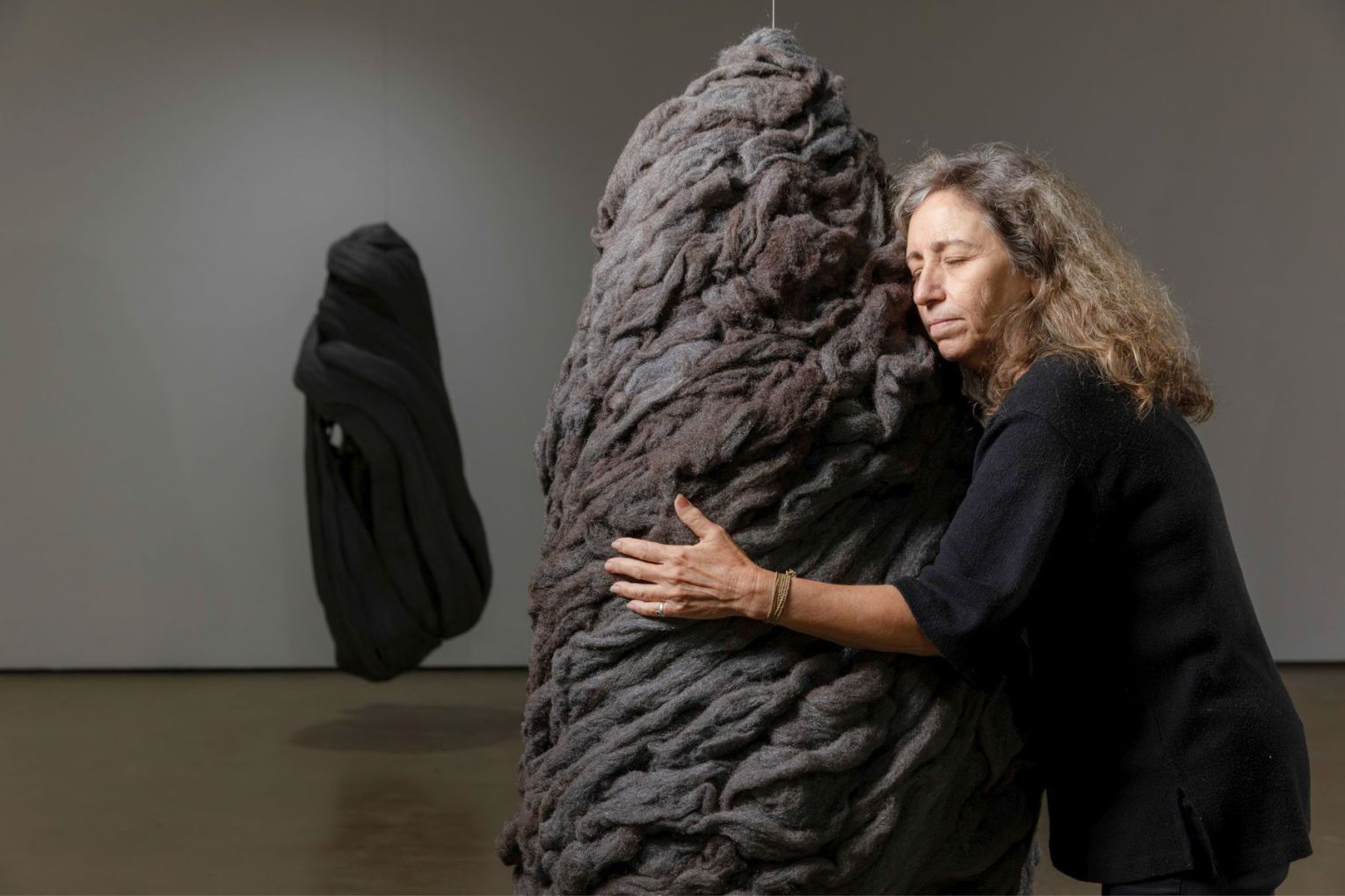 Embracing the past in the present through her sculptures - Mandy Quadrio at the IMA in Brisbane. Photo: Joe Ruckli