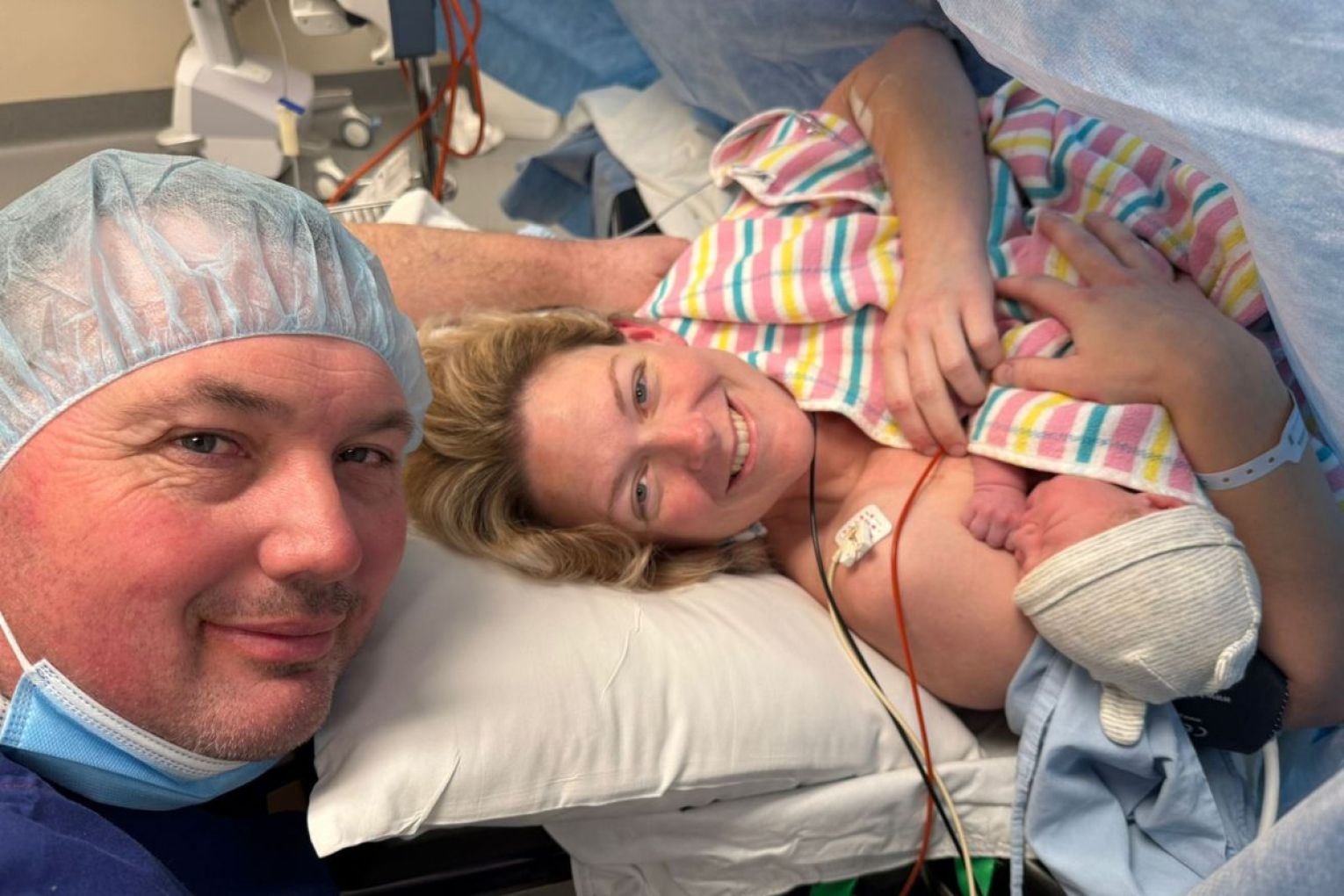 Lauren Barker was forced to switch hospitals to deliver her baby. Picture: supplied