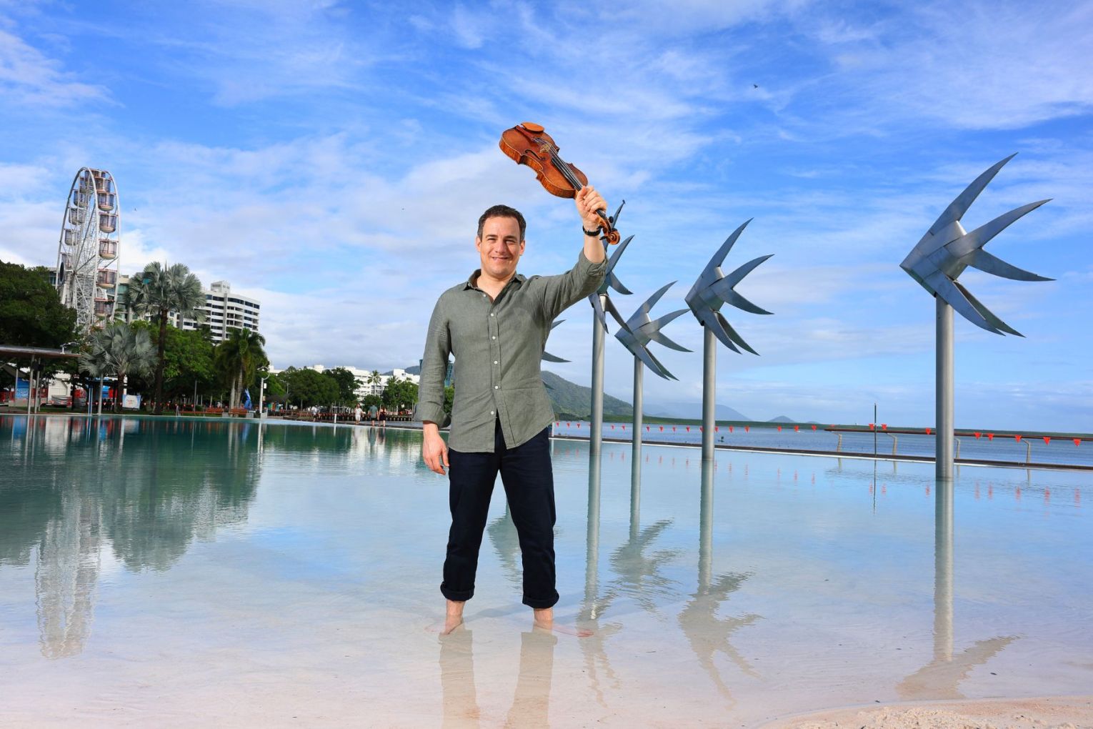 AFCM artistic director Jack Liebeck loves Cairns, the new location for his festival. Photo: Front Foto