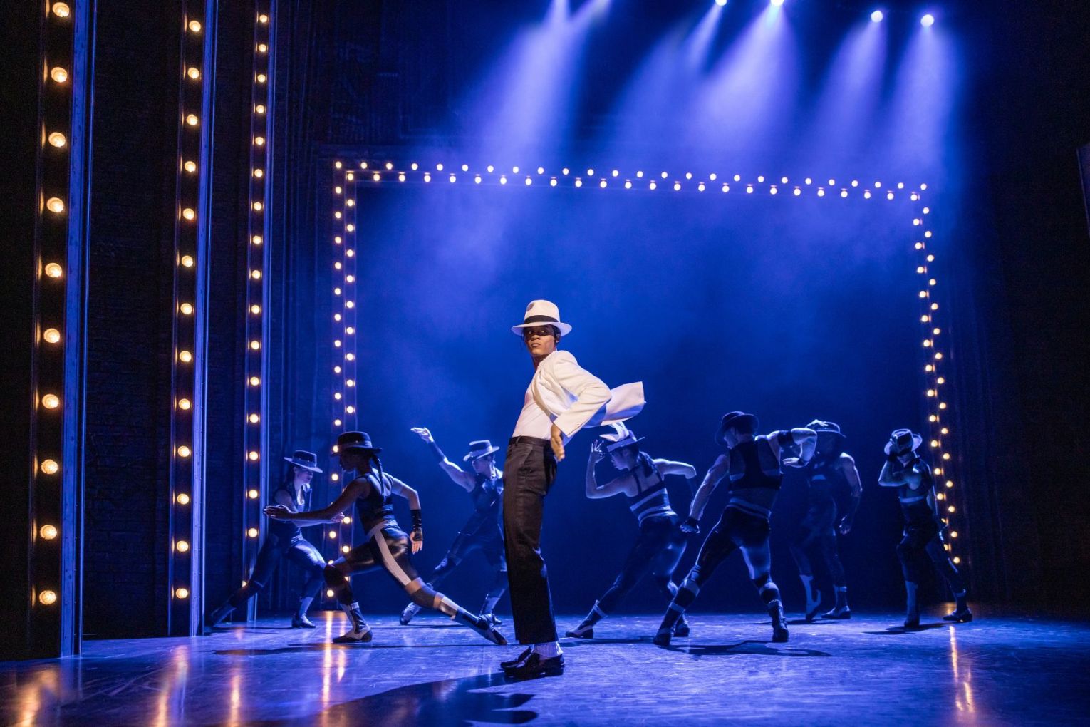 Ilario Grant is brilliant as Michael Jackson in MJ The Musical. Photo:  Daniel Boud
