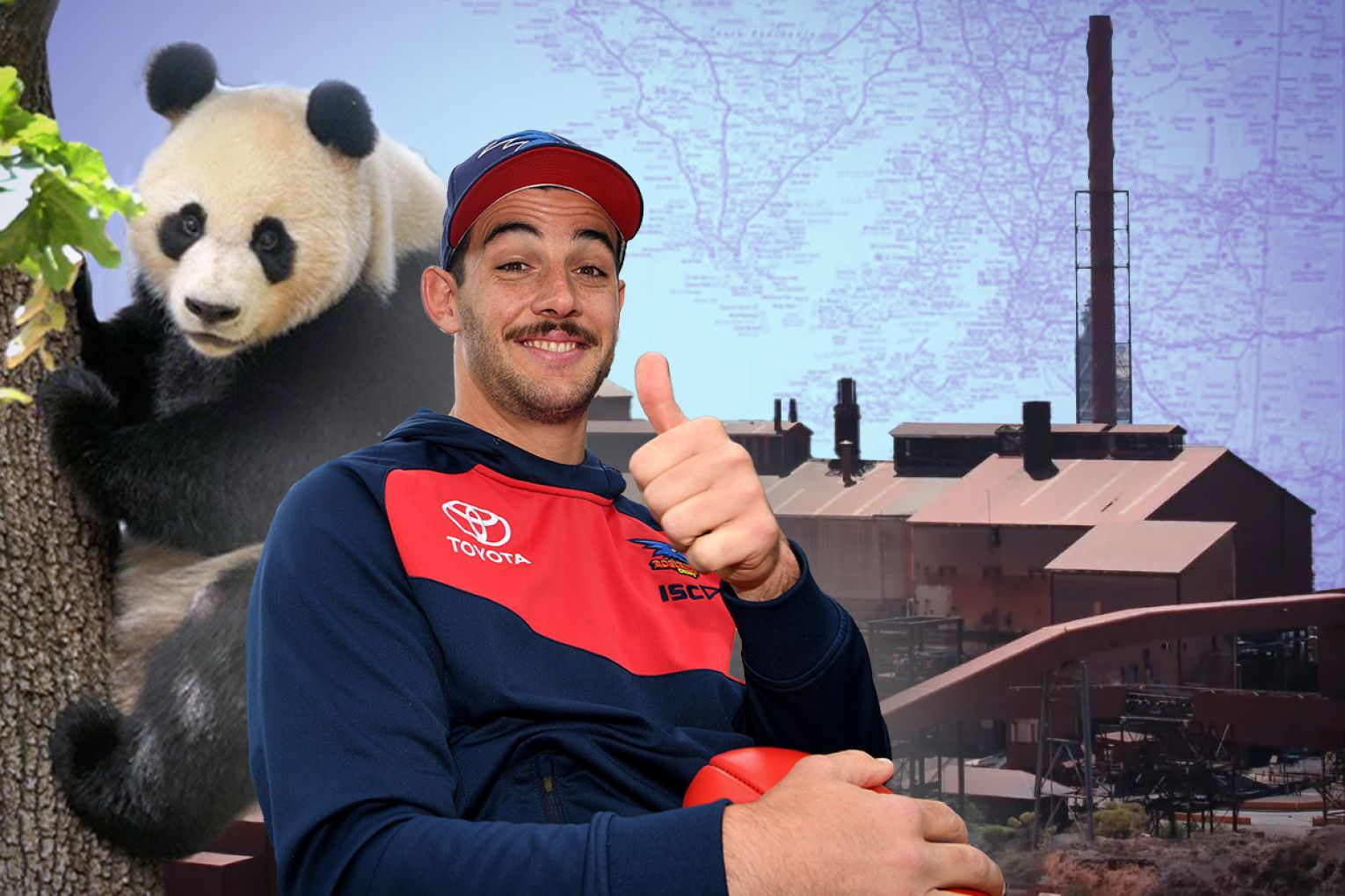 Crows captain Tex Walker would be all smiles after his club received funding in the federal budget for the new Crows training centre. Graphic: James Taylor/InDail.y