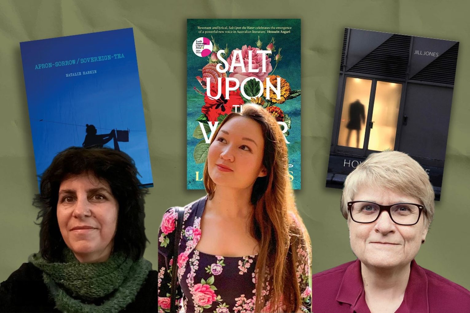 Local writers Natalie Harkin, Lyn Dickens and Jill Jones have been recognised at some of the country's biggest literary awards this week.