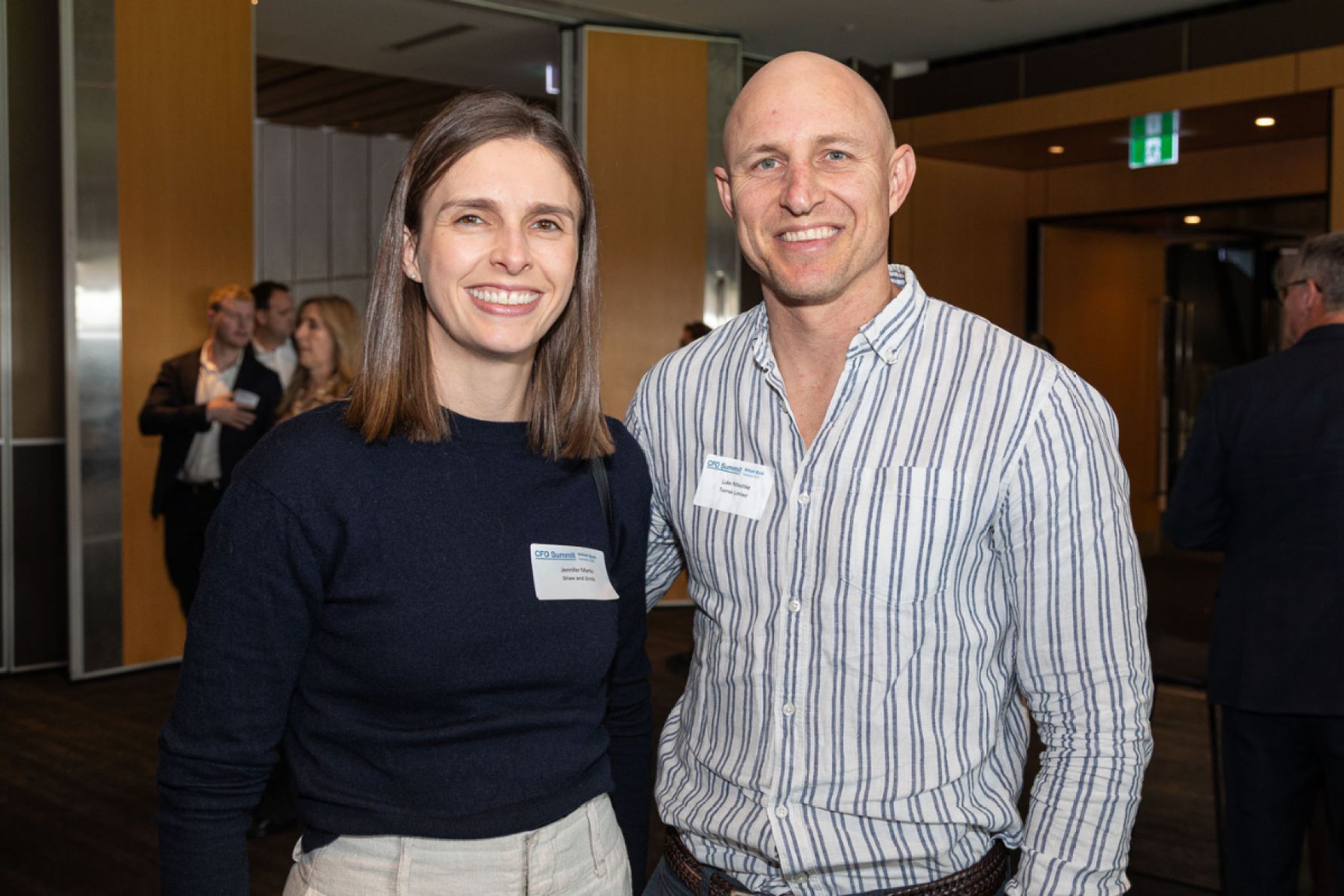 Jennifer Martin and Luke Nitschke