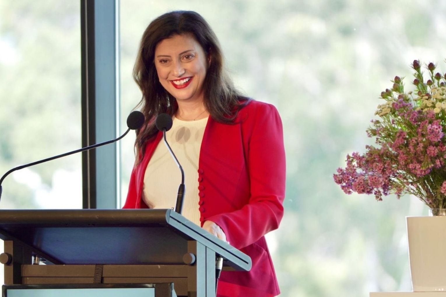 Former Arts Minister Andrea Michaels has been appointed to the high-paying position of associate justice of the Supreme Court. Photo: Facebook