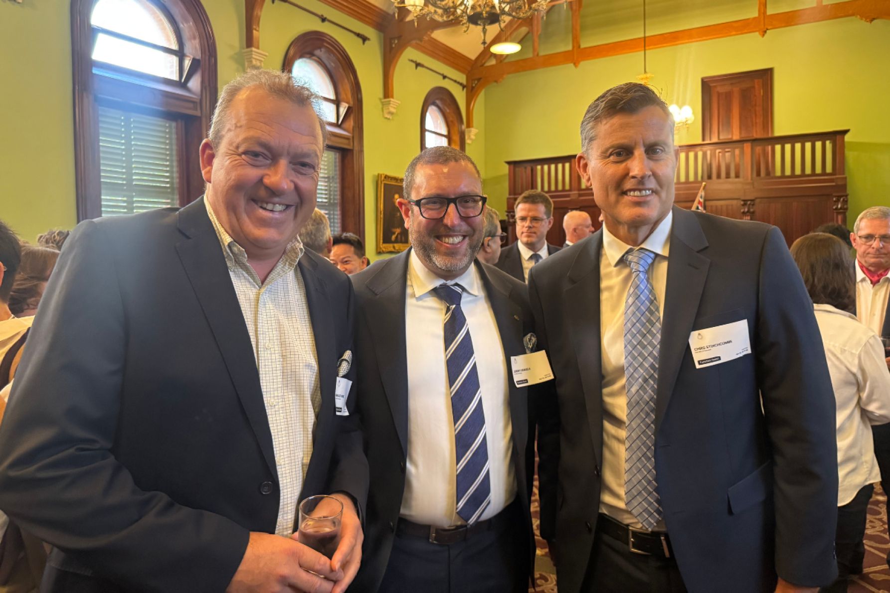 Arnaud Vinel, Jeremy Samuels and Chris Stinchcombe