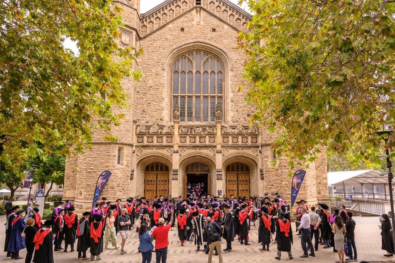 Former University of Adelaide students are concerned that graduation ceremonies will no longer be held at the historic Bonython Hall. Photo: Facebook
