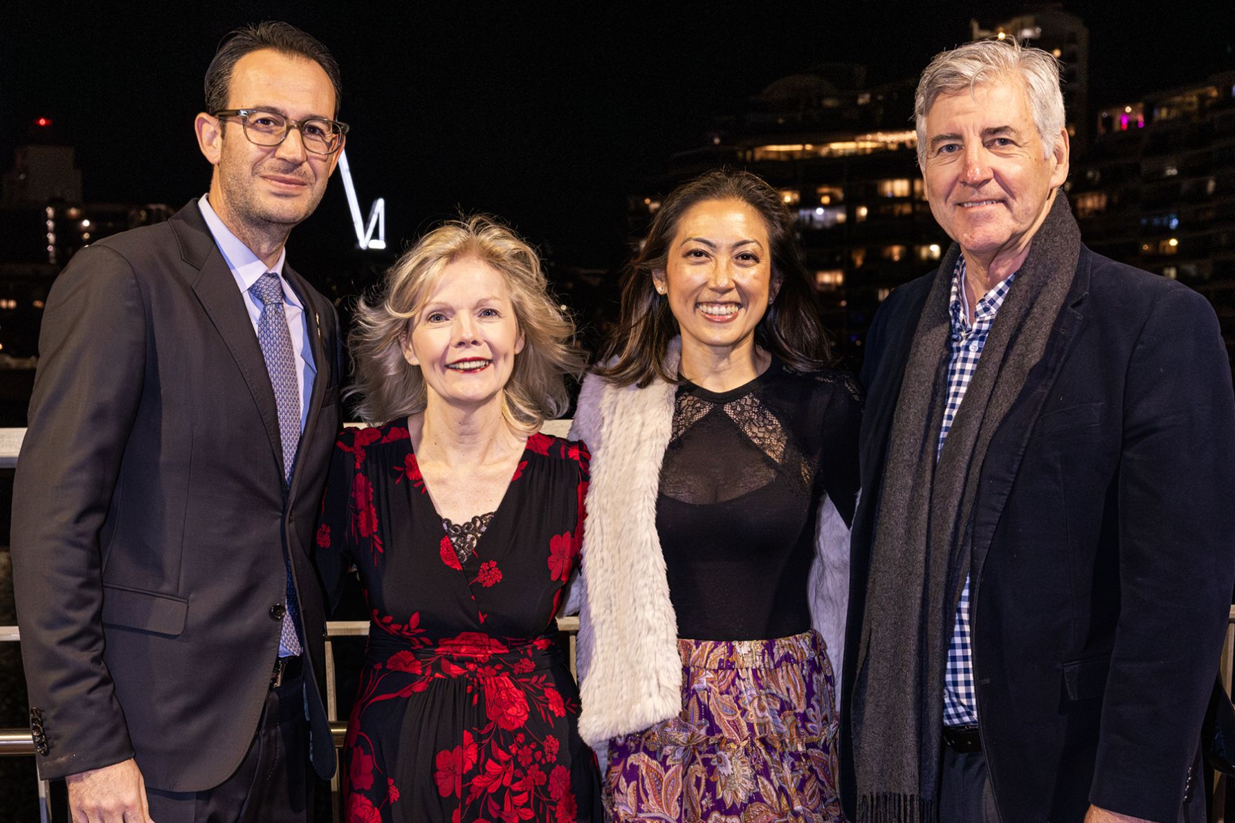 Honorary Consul General of Greece in Queensland Mr George Mastrocostas, Barbara O'Shea, State Member for South Brisbane, Mrs Ying Mastrocostas, Mel Cowan