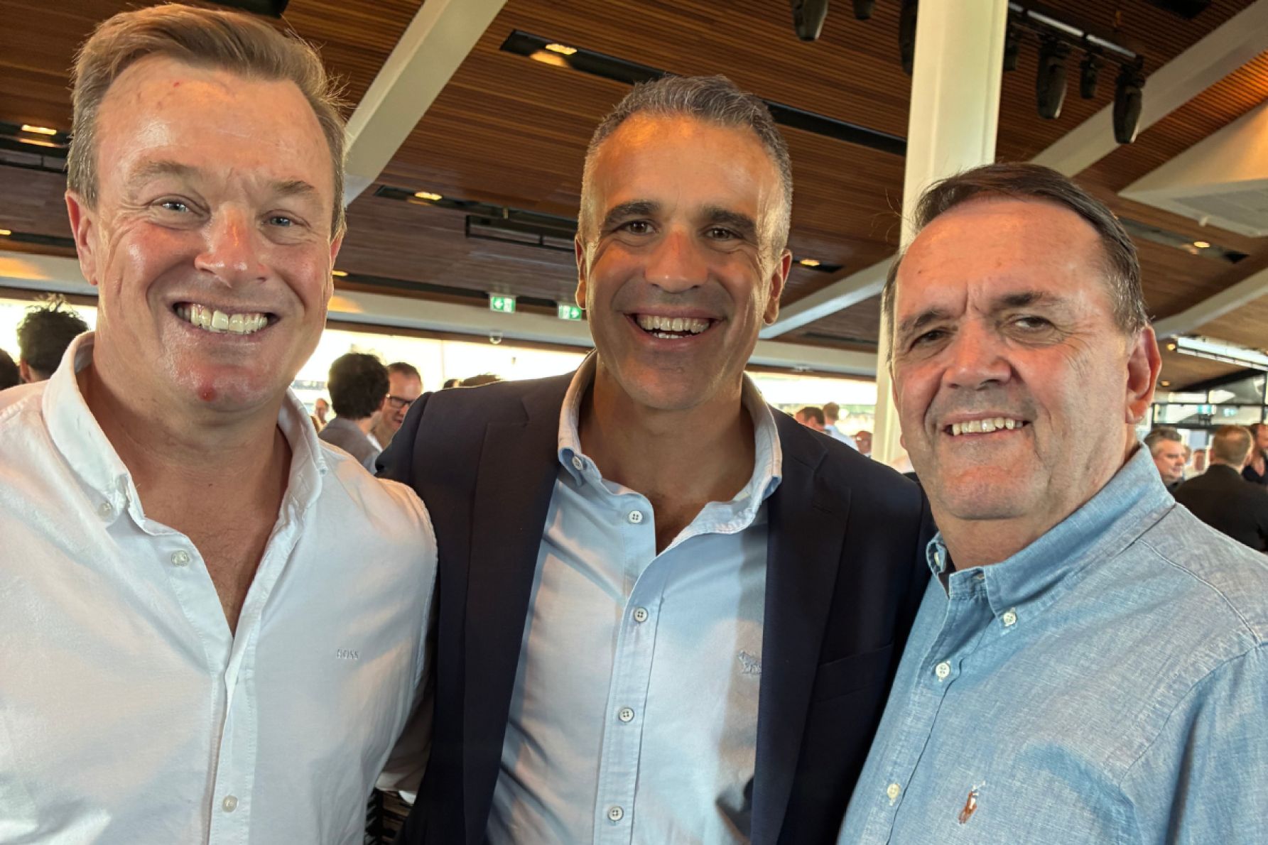 Cameron Mudge, Peter Malinauskas and Mark Elsdon