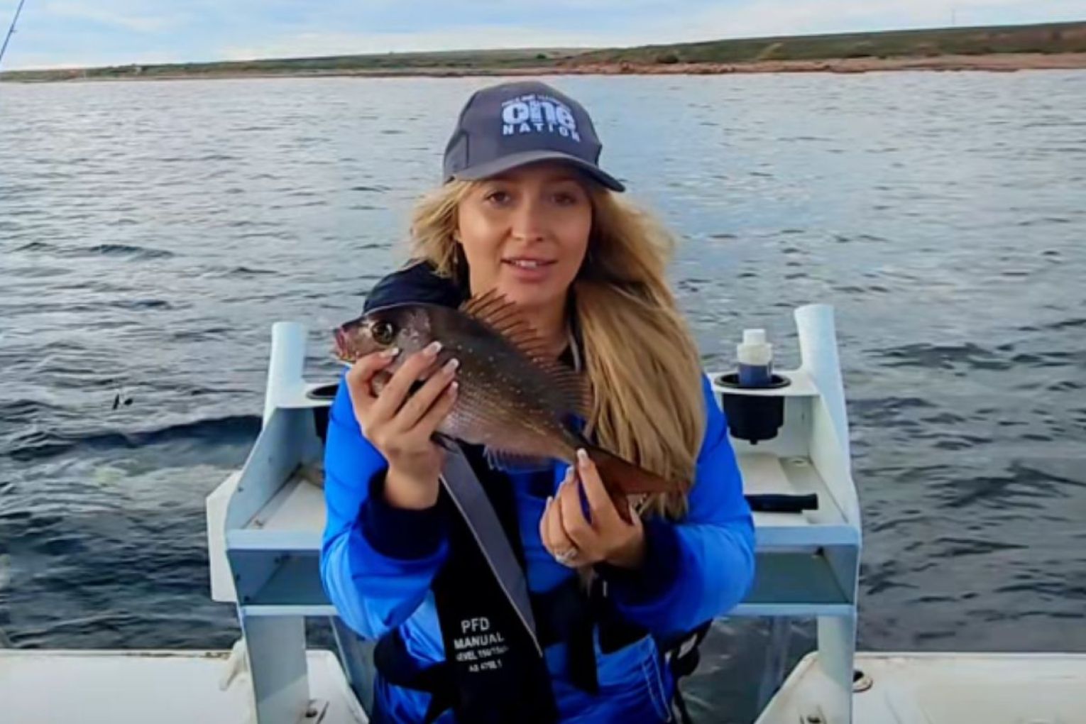 One Nation member for Narungga Chantelle Thomas has uploaded a snapper fishing video to Facebook amid a ban in the Spencer Gulf. Photo: Facebook.